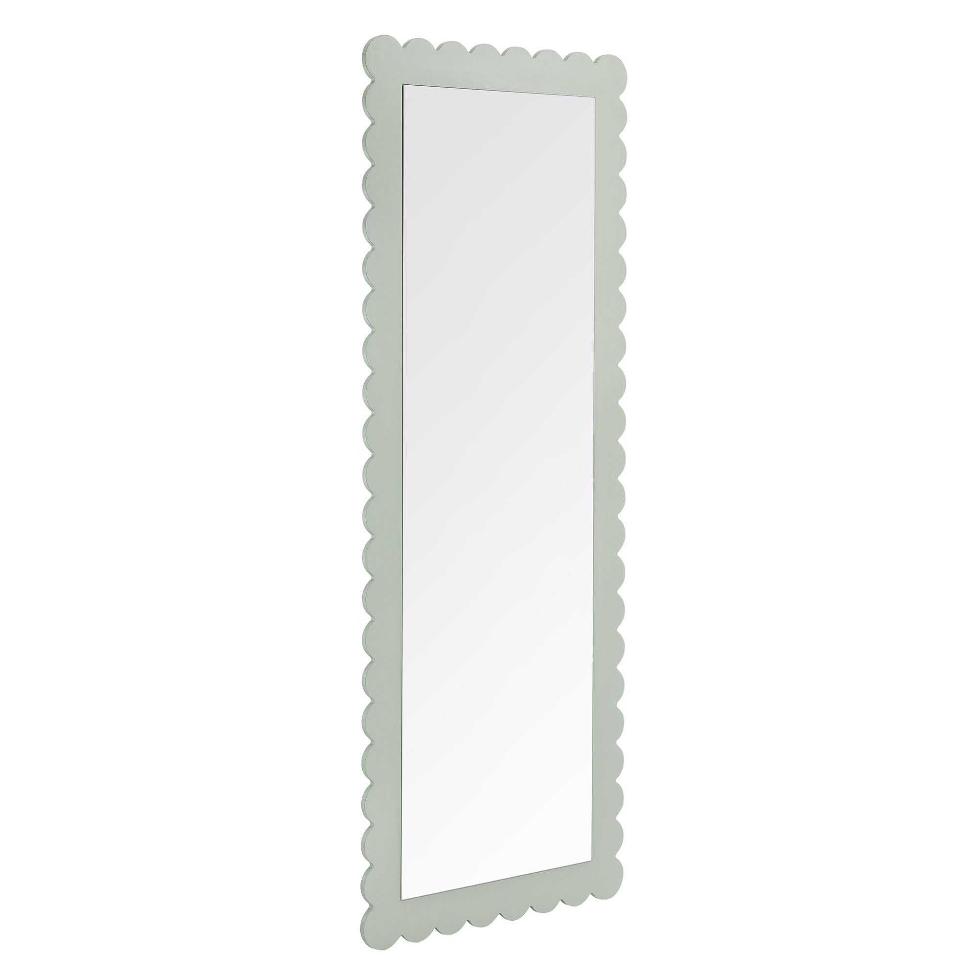 Modway Emmeline Scalloped Rectangle Floor Mirror