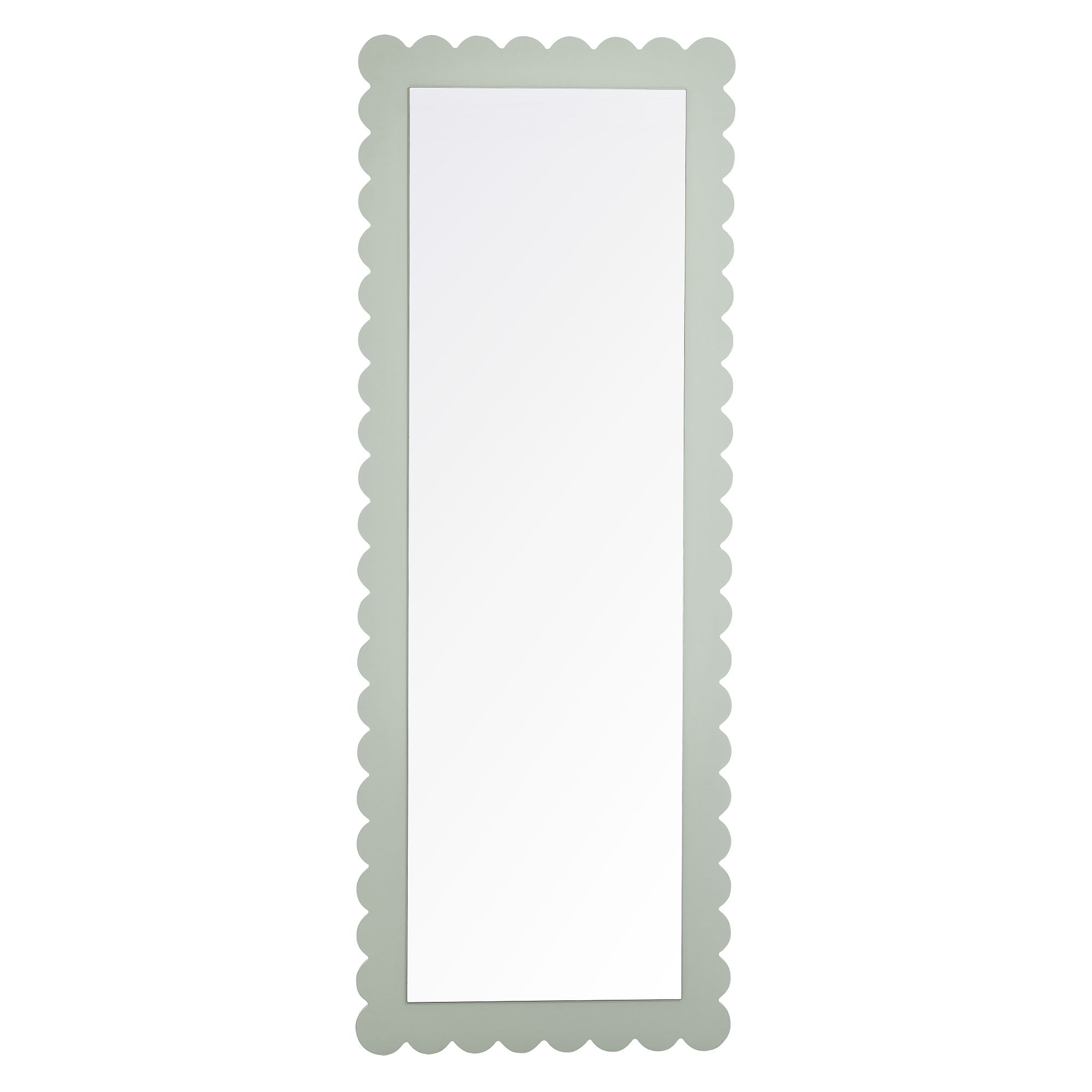 Modway Emmeline Scalloped Rectangle Floor Mirror