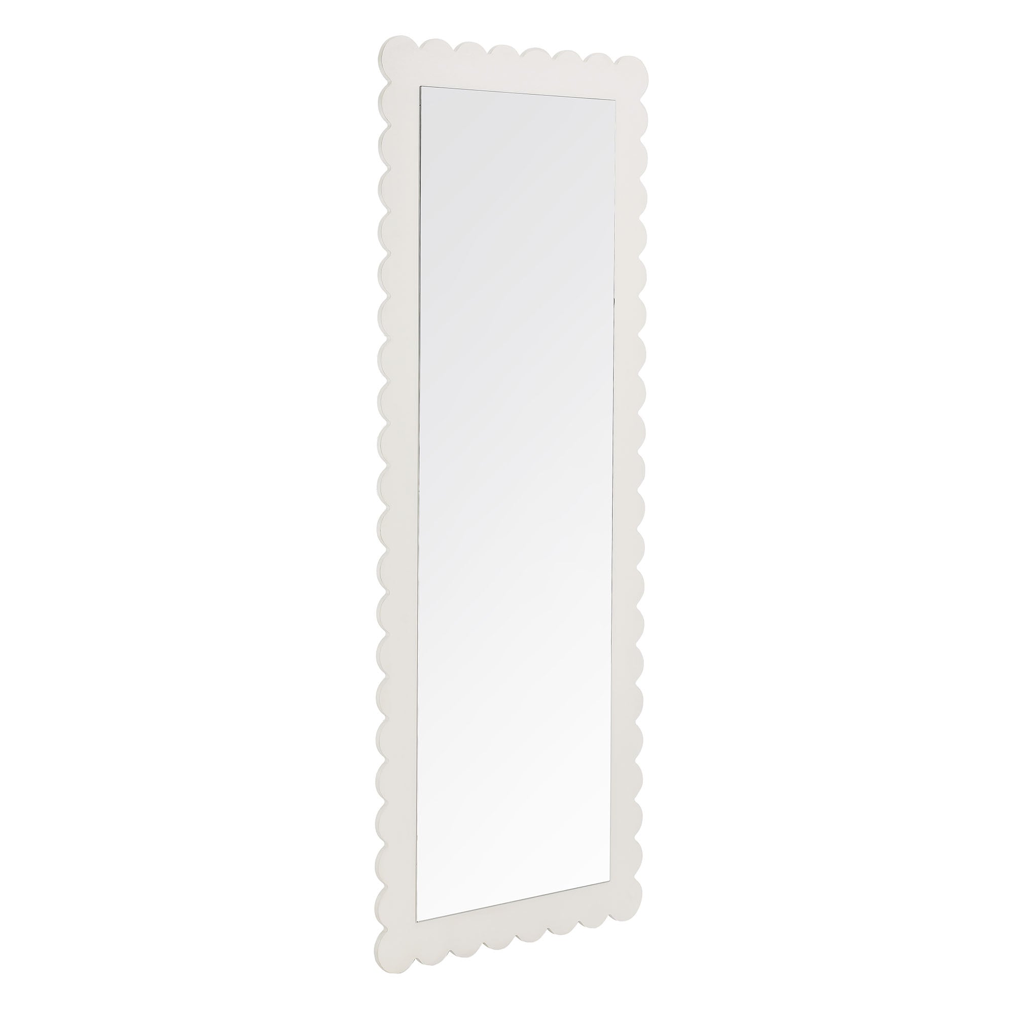 Modway Emmeline Scalloped Rectangle Floor Mirror