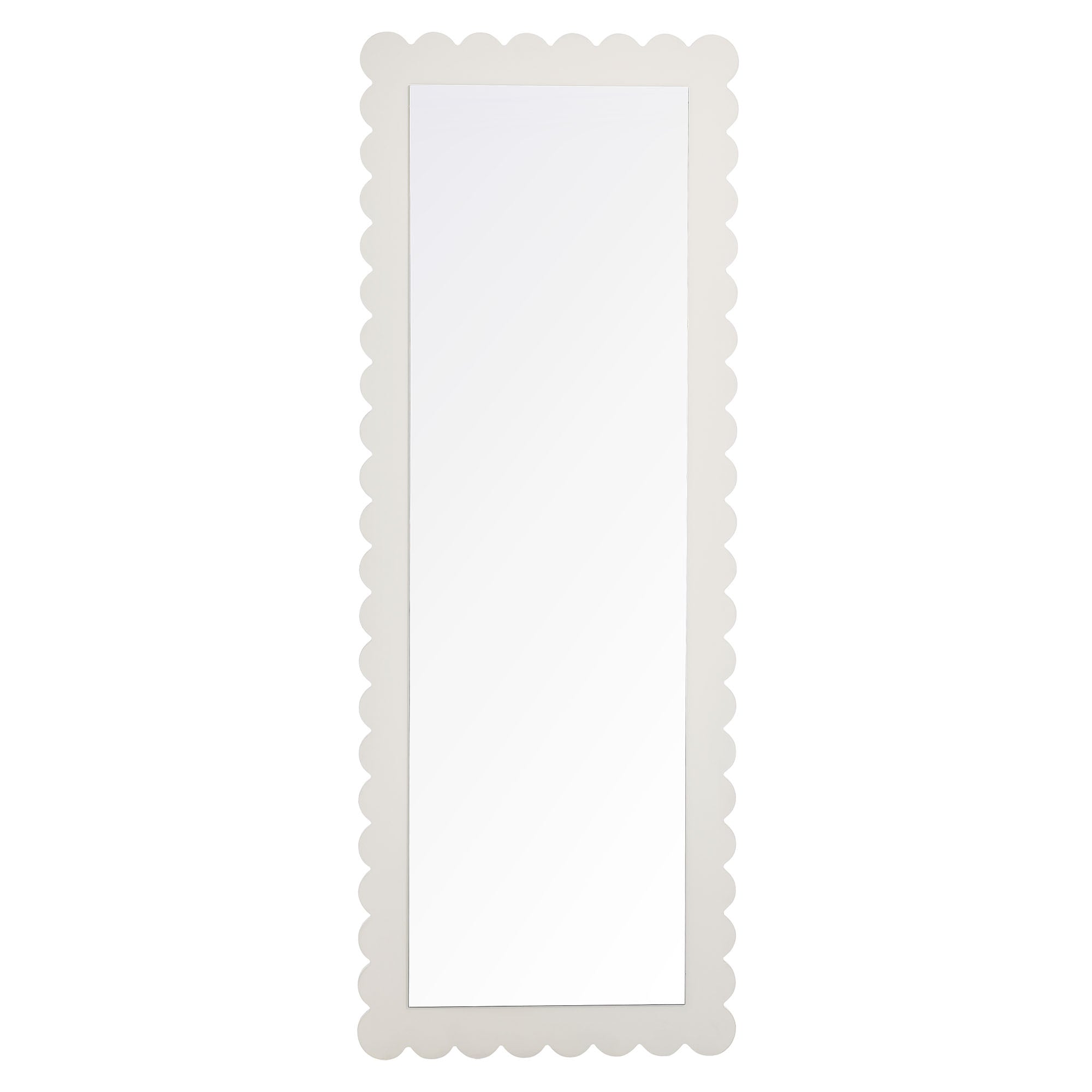 Modway Emmeline Scalloped Rectangle Floor Mirror