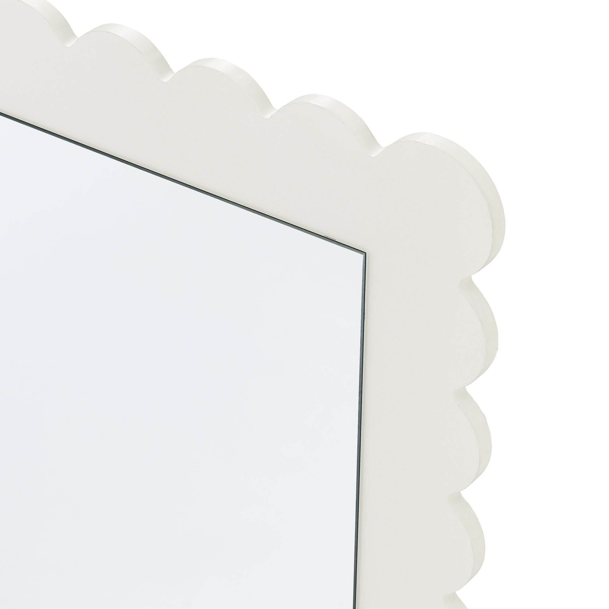 Modway Emmeline Scalloped Rectangle Floor Mirror