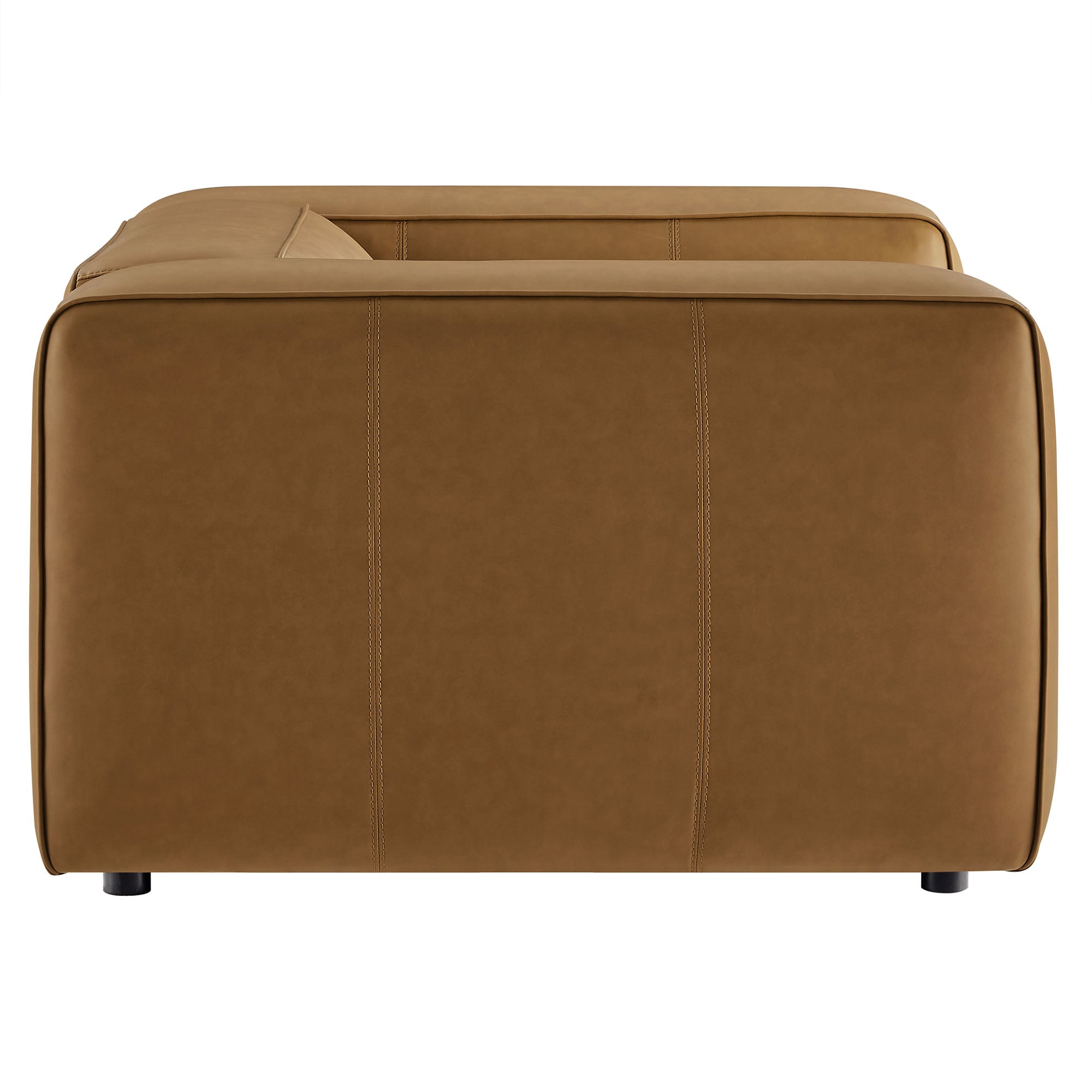 Modway Auren Upholstered Vegan Leather Modular Armchair