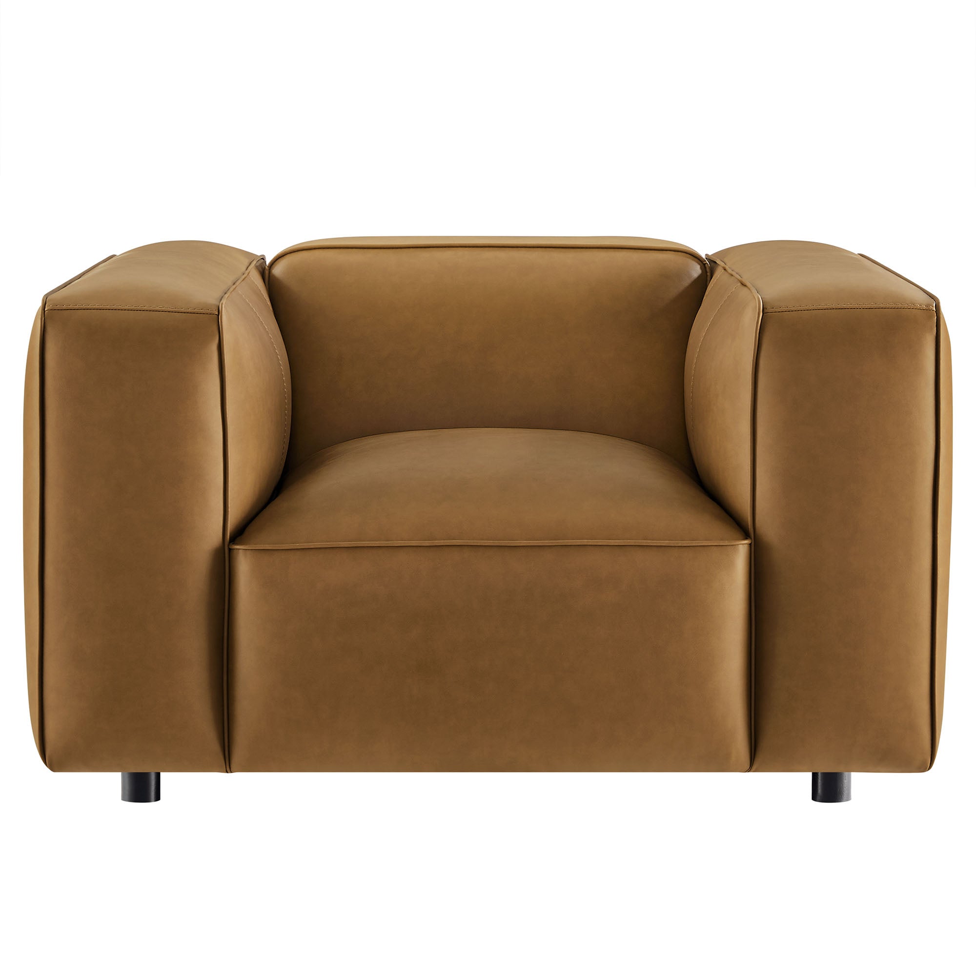 Modway Auren Upholstered Vegan Leather Modular Armchair