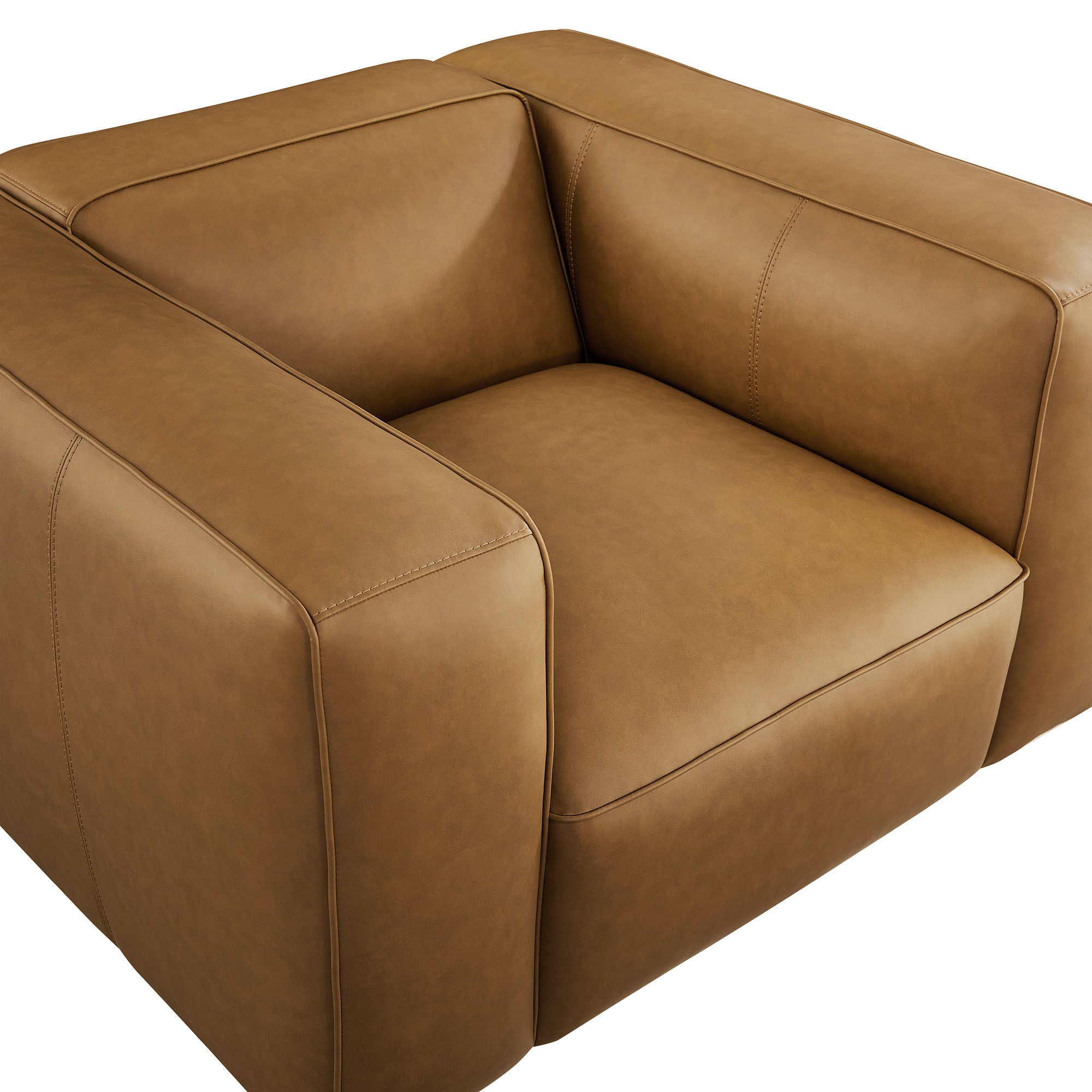 Modway Auren Upholstered Vegan Leather Modular Armchair