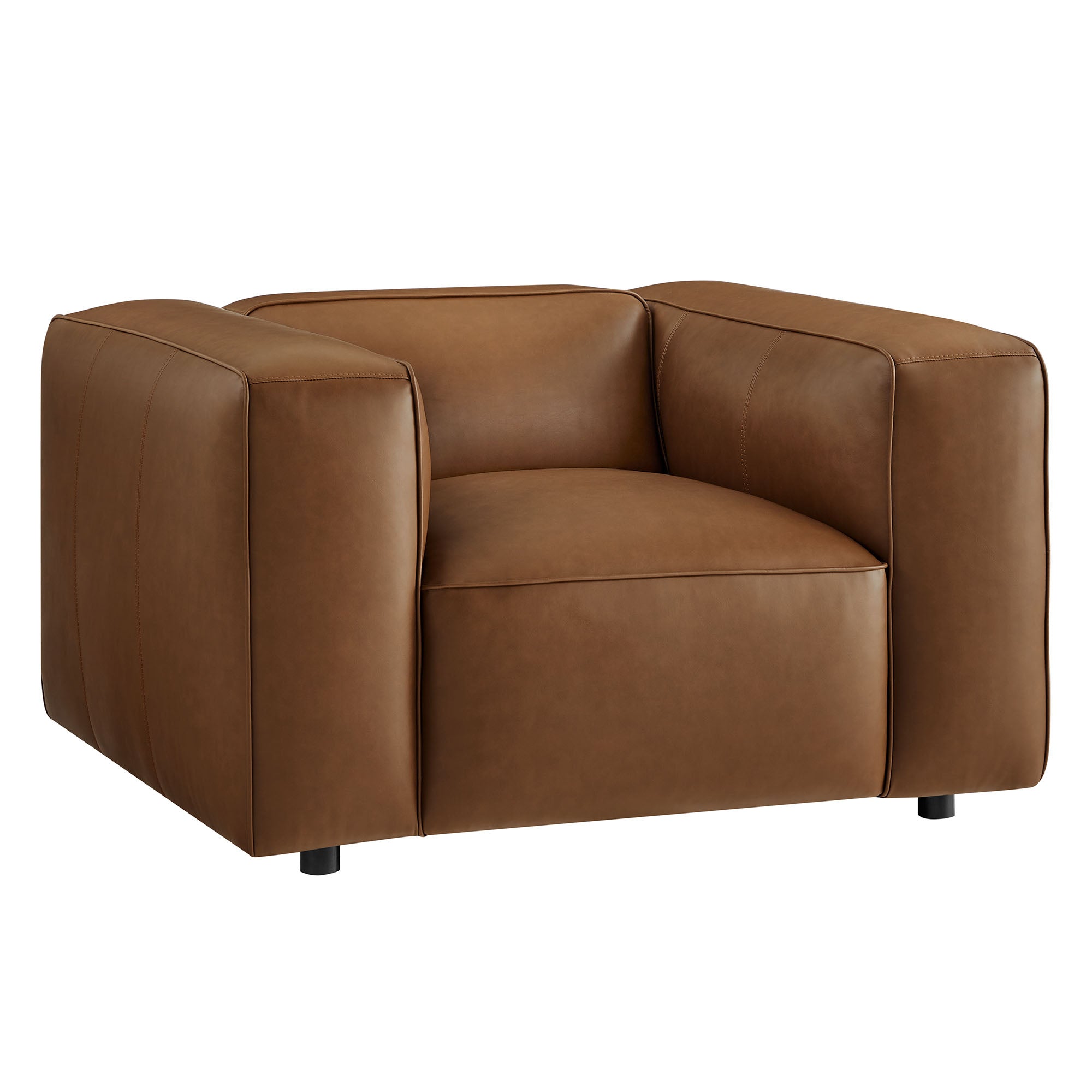 Modway Auren Upholstered Vegan Leather Modular Armchair