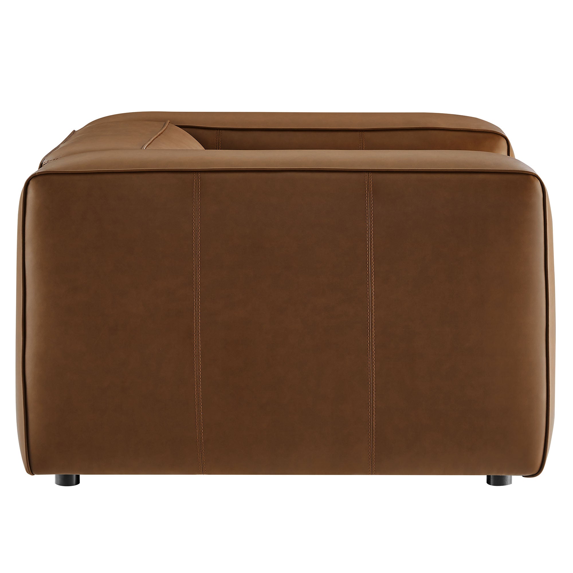 Modway Auren Upholstered Vegan Leather Modular Armchair