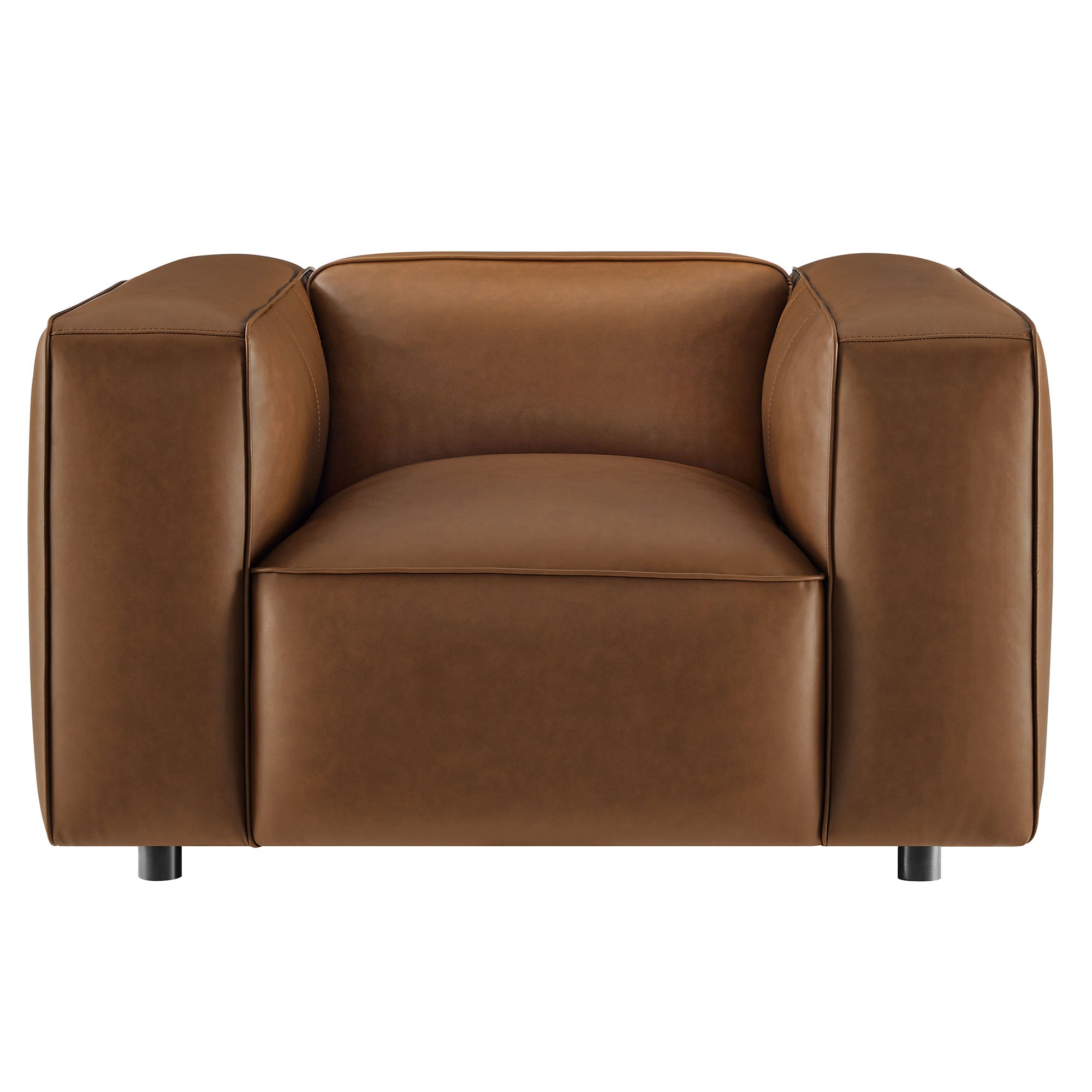 Modway Auren Upholstered Vegan Leather Modular Armchair