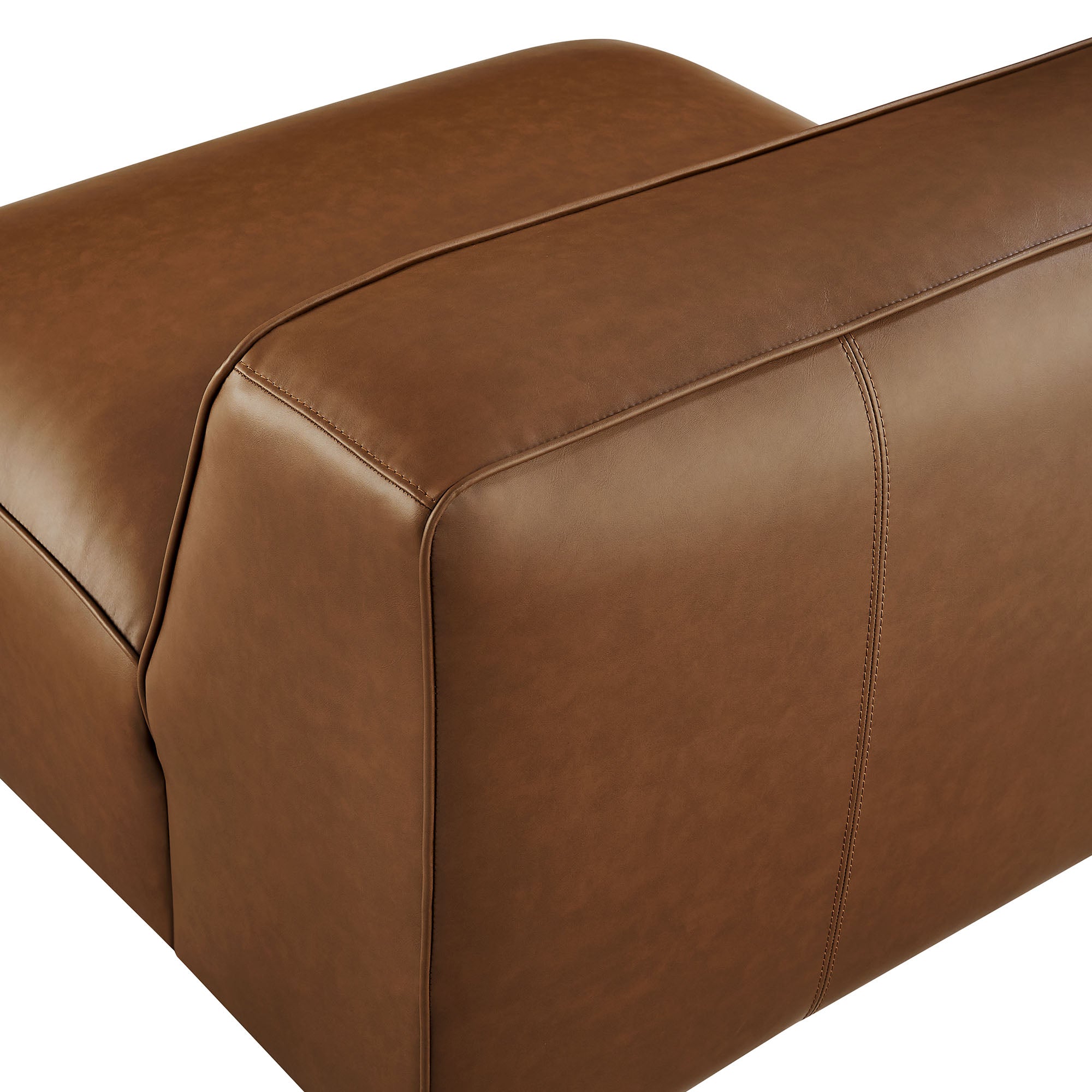 Modway Auren Upholstered Vegan Leather Modular Armless Chair