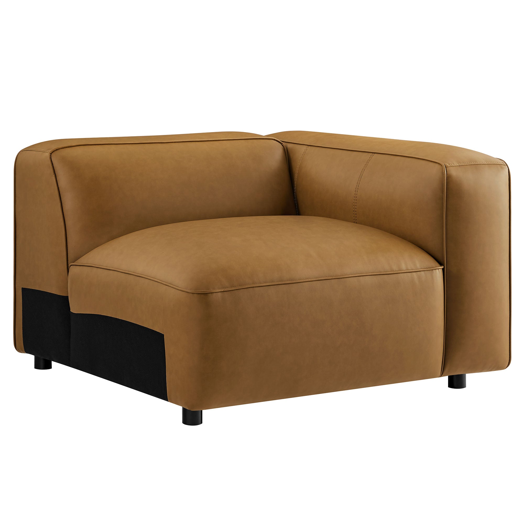 Modway Auren Upholstered Vegan Leather Modular Right Armchair