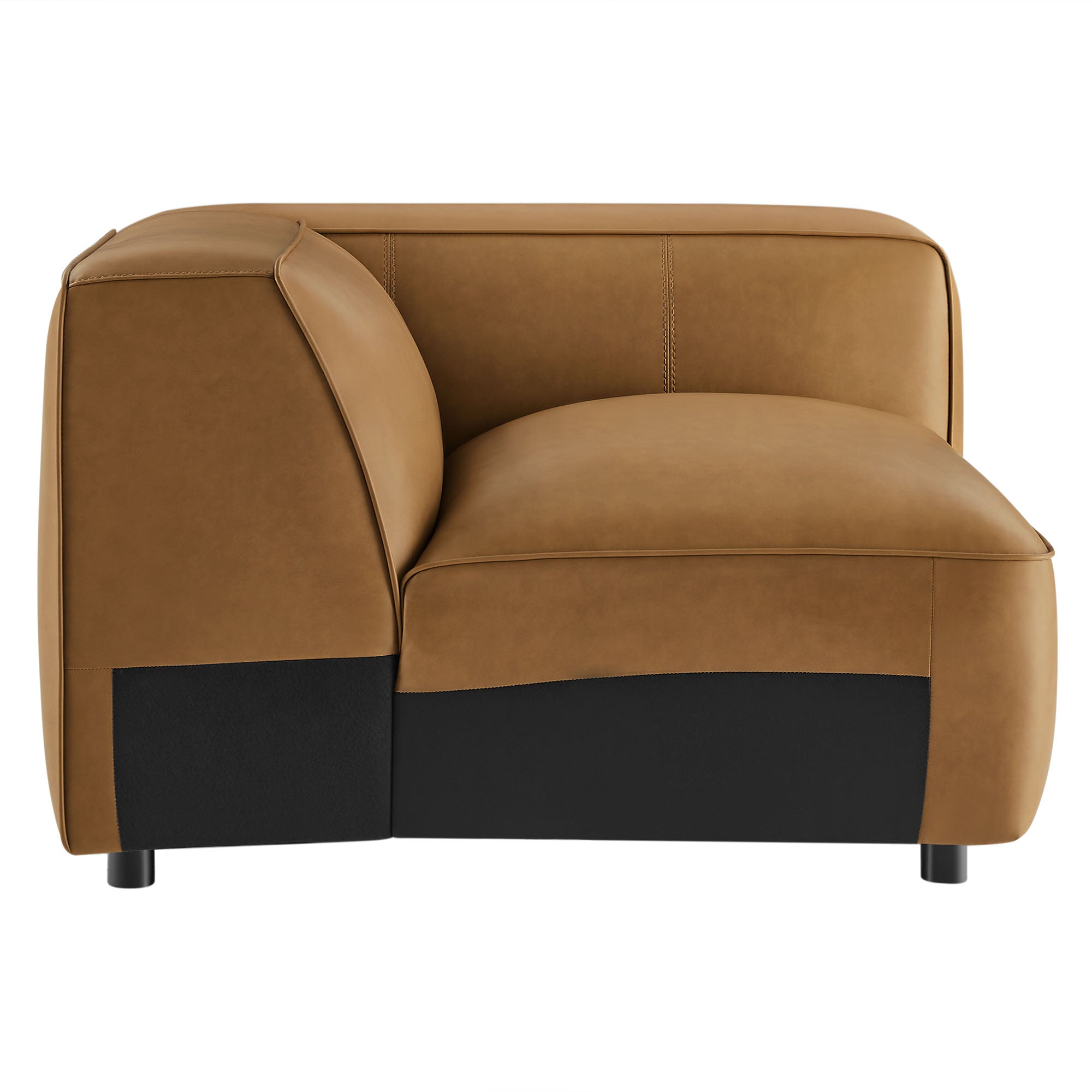 Modway Auren Upholstered Vegan Leather Modular Right Armchair