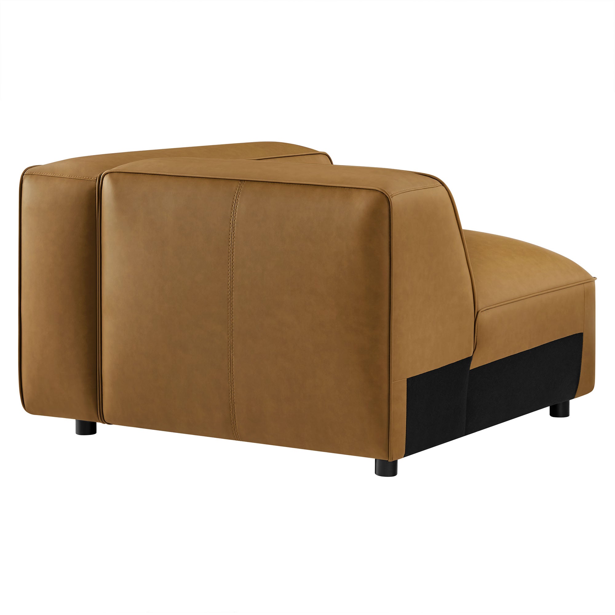Modway Auren Upholstered Vegan Leather Modular Right Armchair