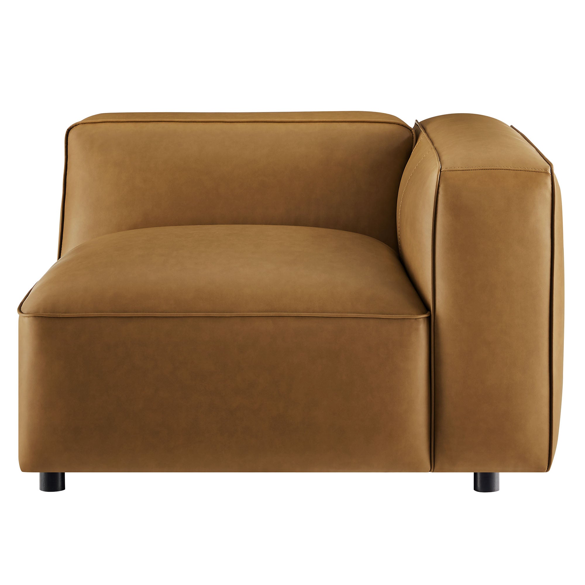 Modway Auren Upholstered Vegan Leather Modular Right Armchair