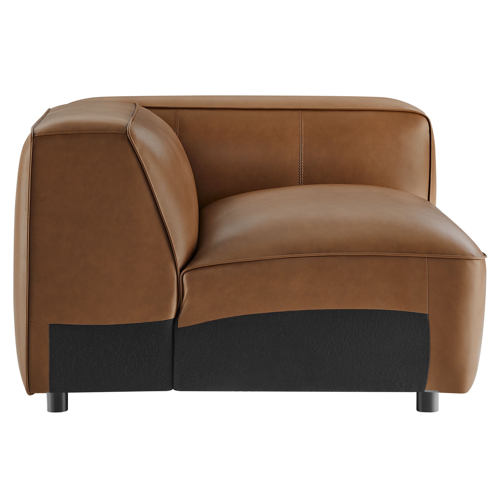 Modway Auren Upholstered Vegan Leather Modular Right Armchair