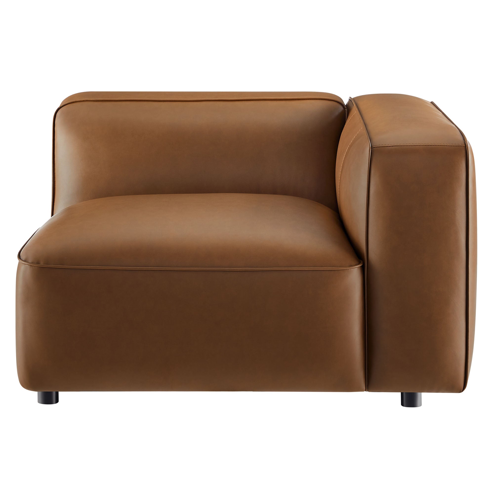 Modway Auren Upholstered Vegan Leather Modular Right Armchair