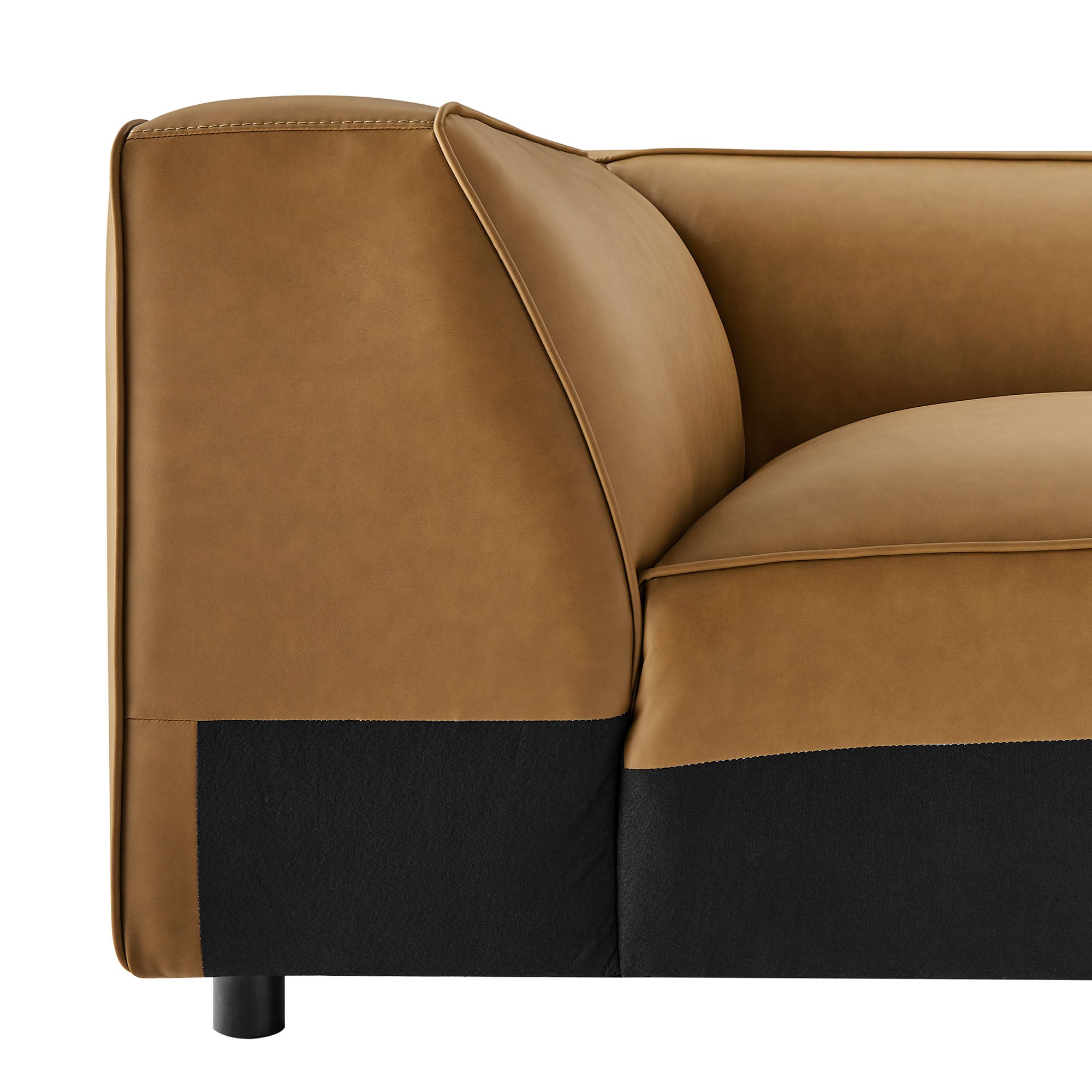 Modway Auren Upholstered Vegan Leather Modular Corner Chair
