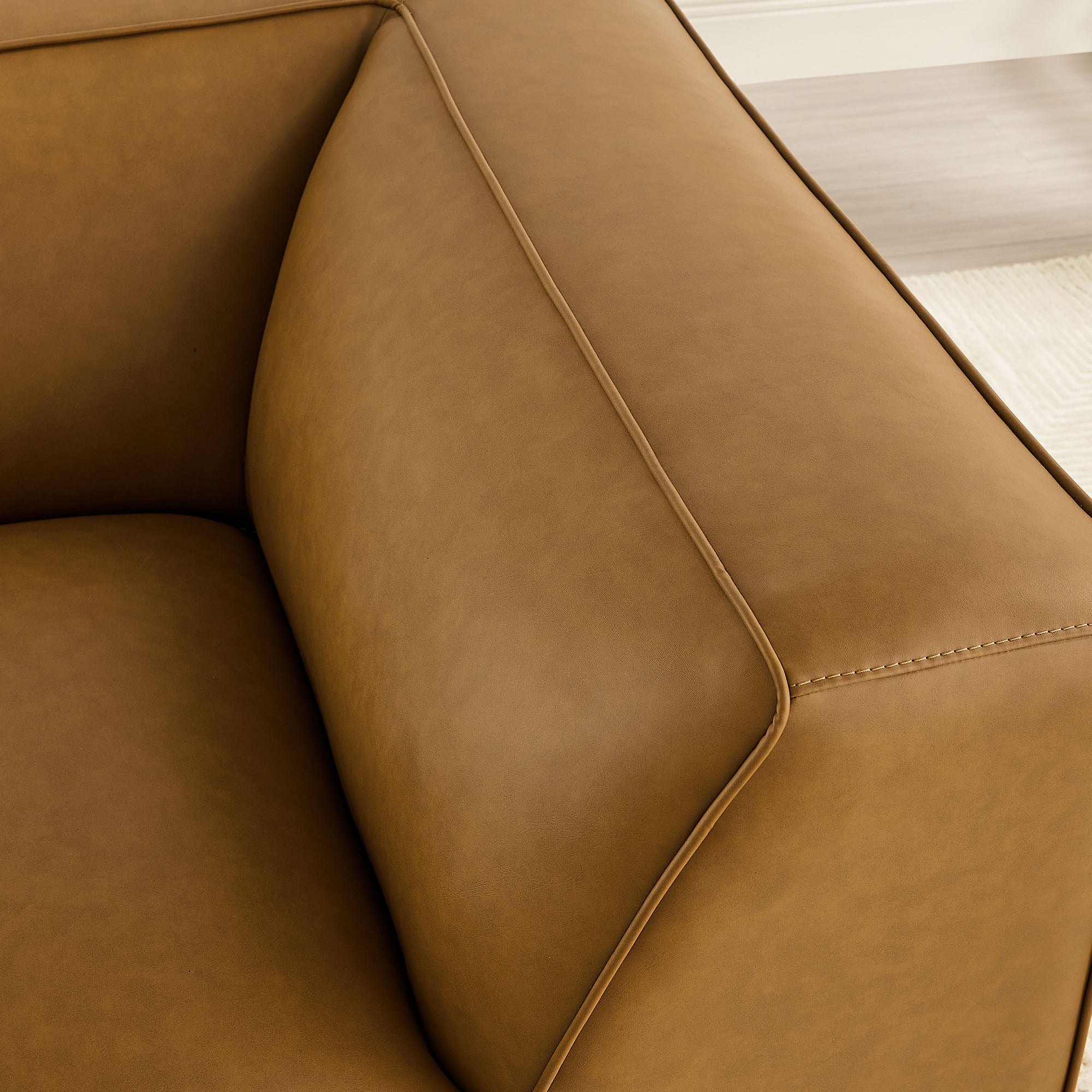 Modway Auren Upholstered Vegan Leather Modular Corner Chair