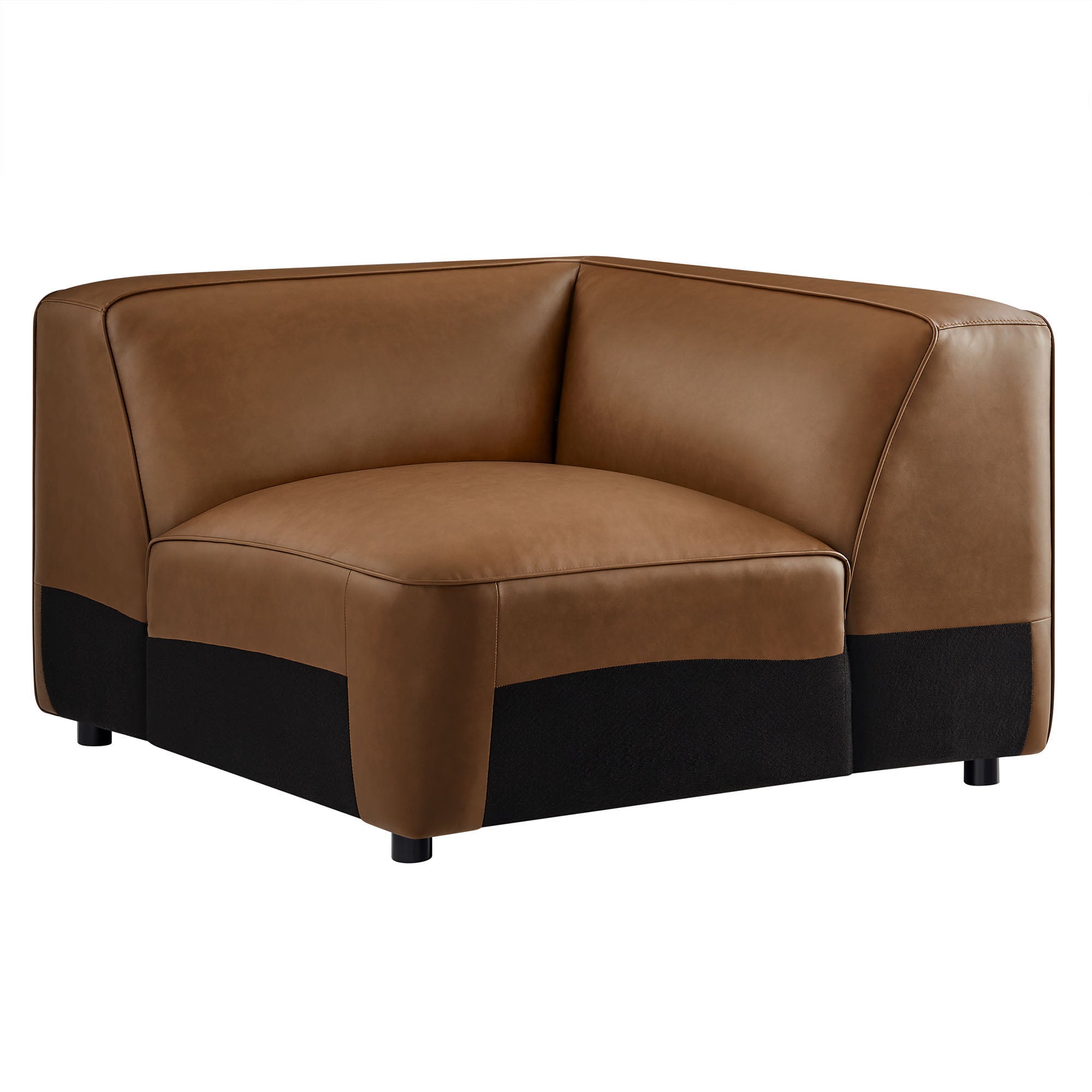 Modway Auren Upholstered Vegan Leather Modular Corner Chair