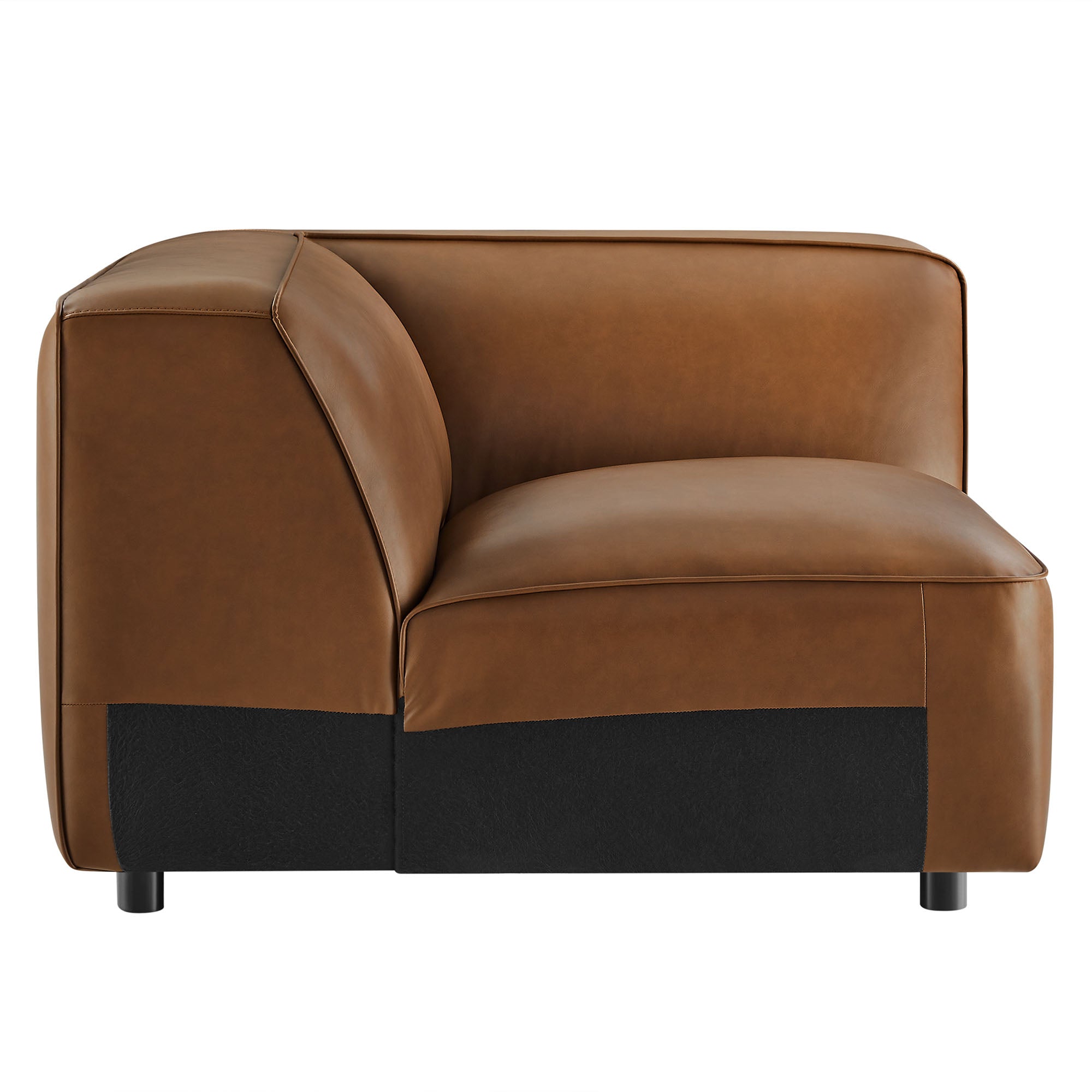 Modway Auren Upholstered Vegan Leather Modular Corner Chair
