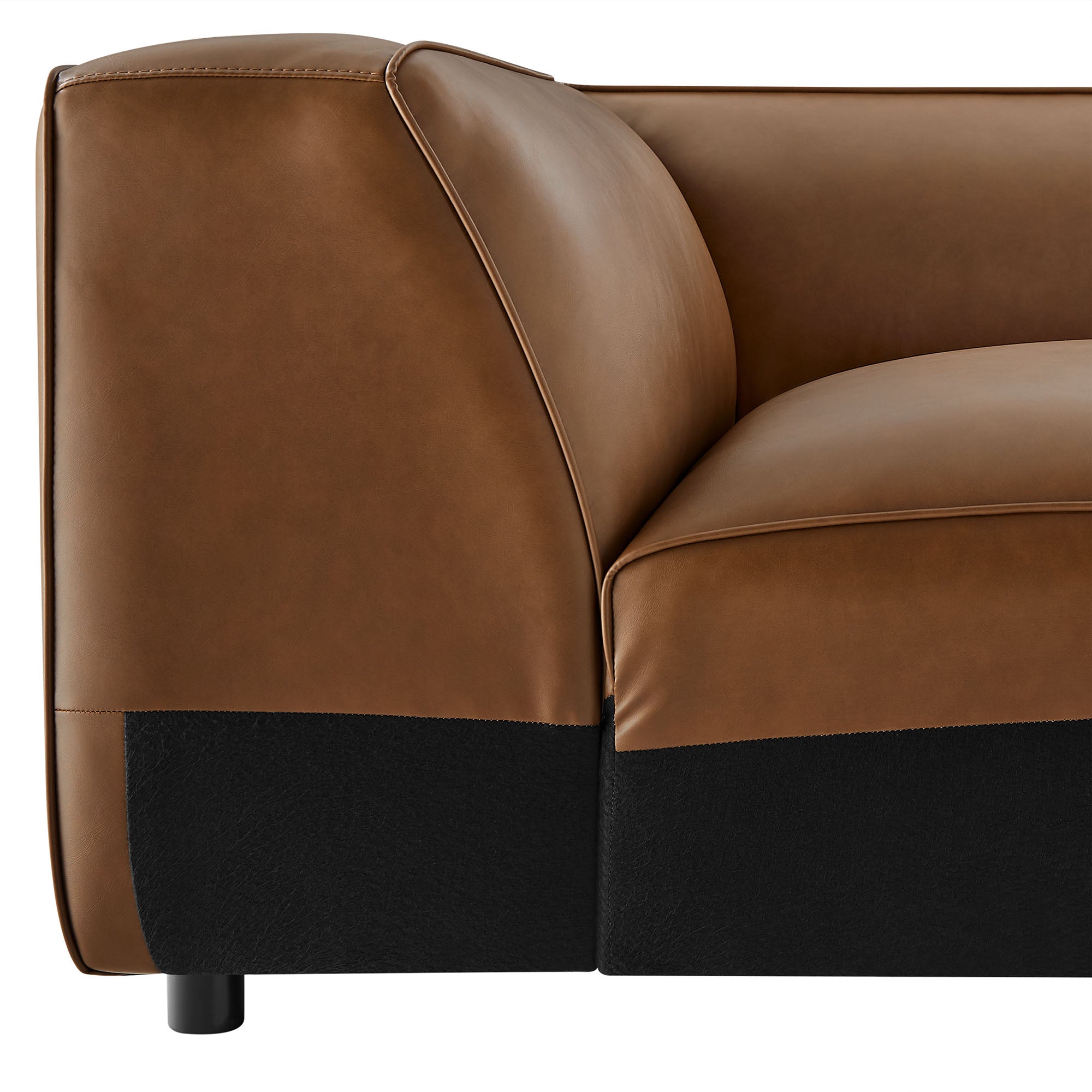 Modway Auren Upholstered Vegan Leather Modular Corner Chair