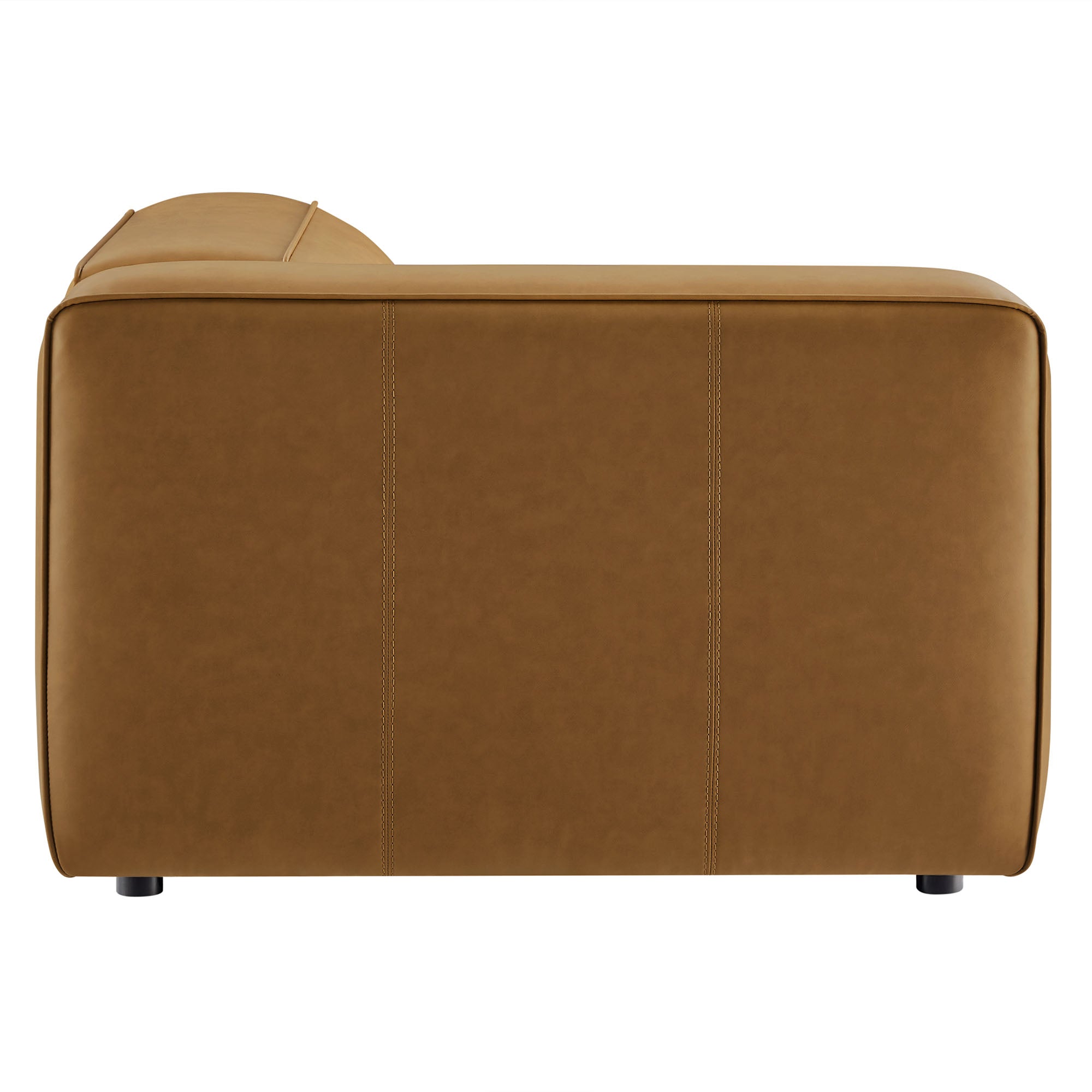 Modway Auren Upholstered Vegan Leather Modular Left Armchair