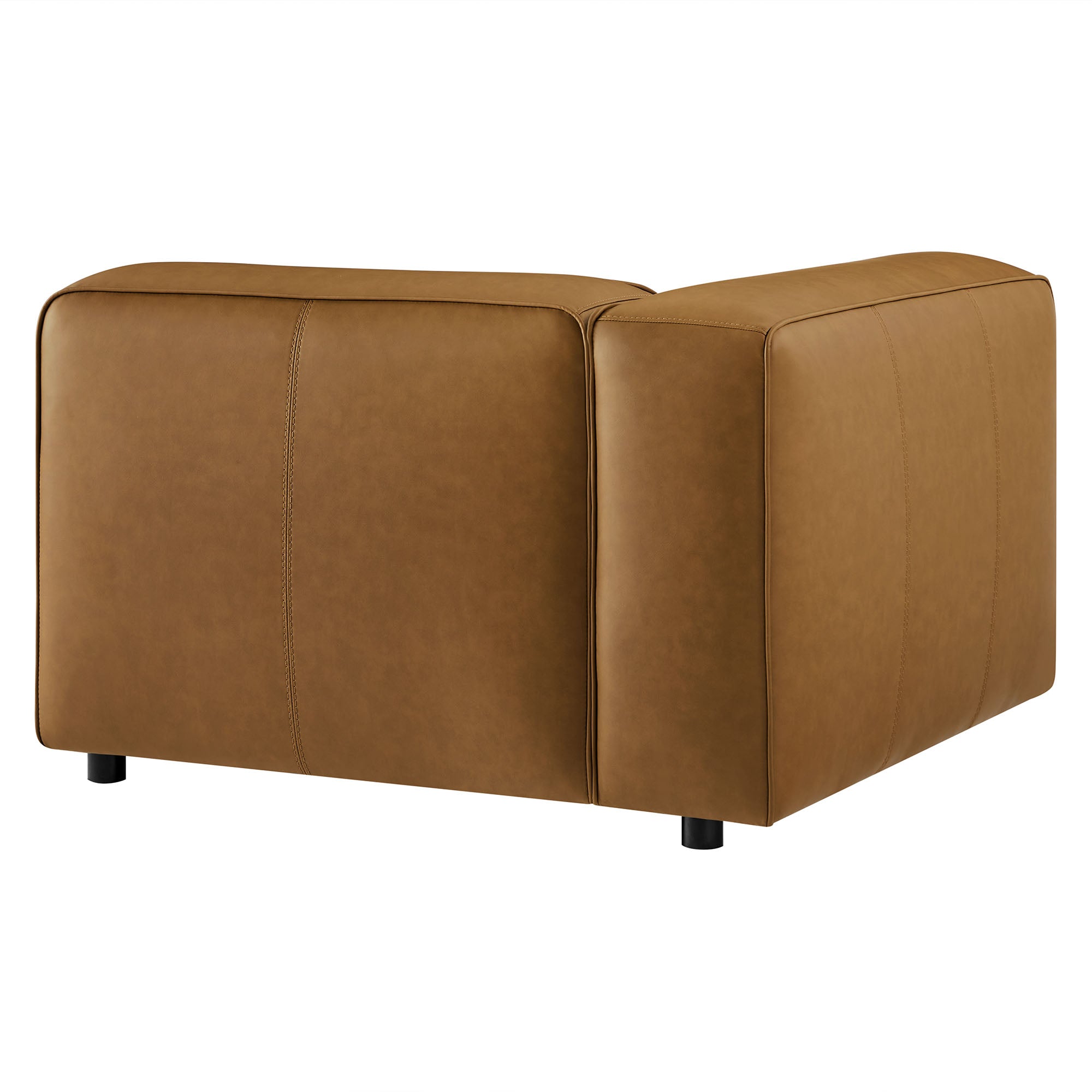 Modway Auren Upholstered Vegan Leather Modular Left Armchair