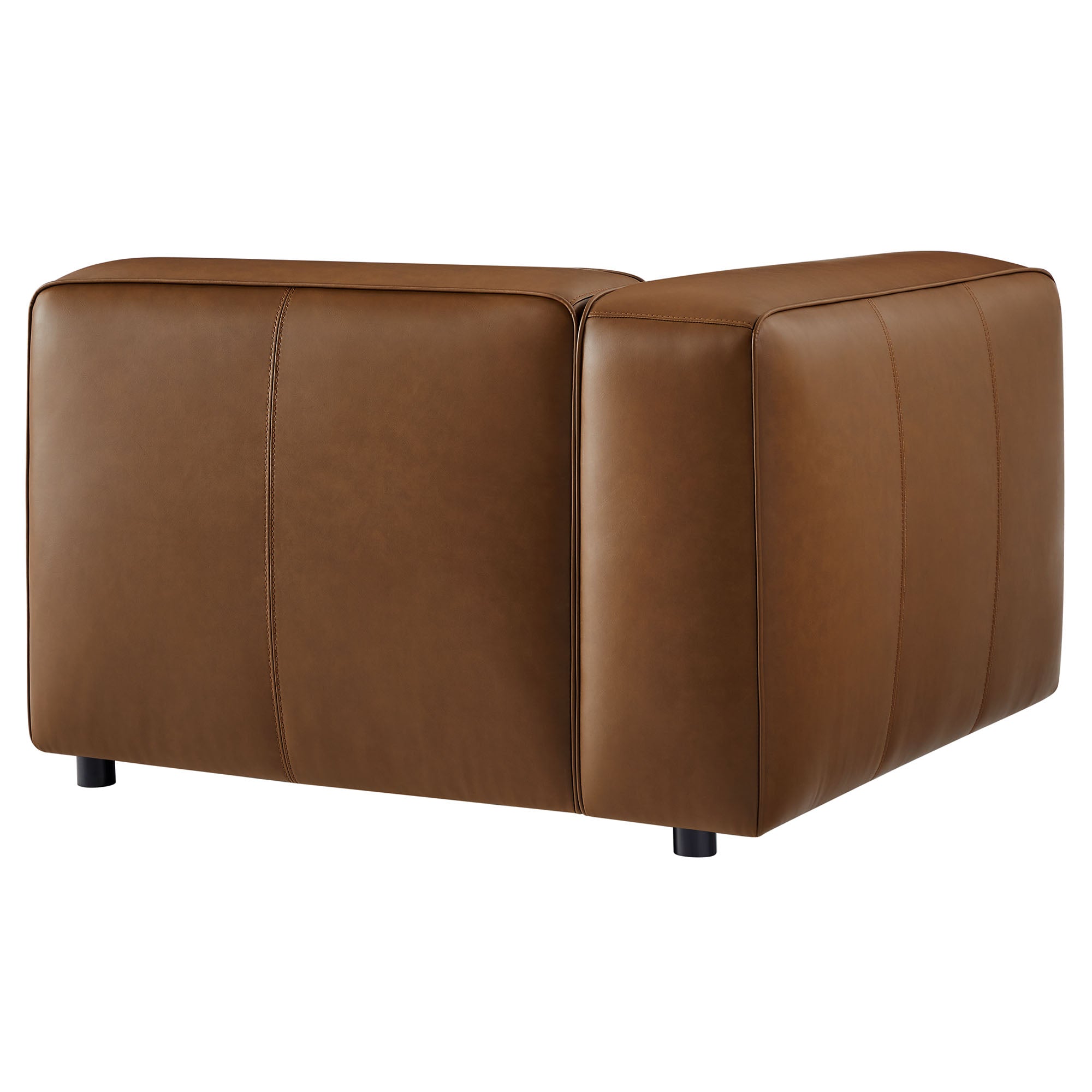 Modway Auren Upholstered Vegan Leather Modular Left Armchair