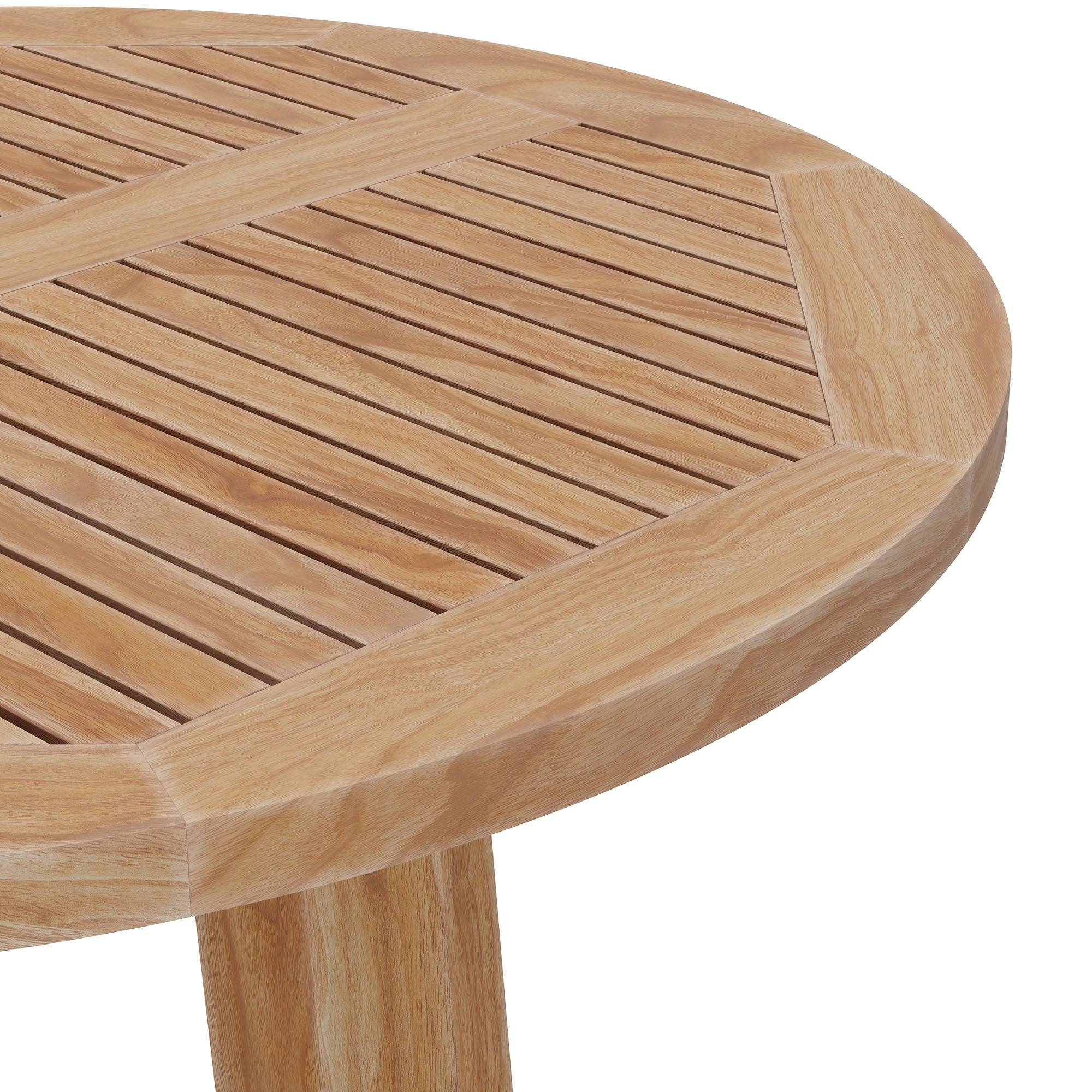 Modway Wellspring 36" Outdoor Patio Teak Wood Bar Table