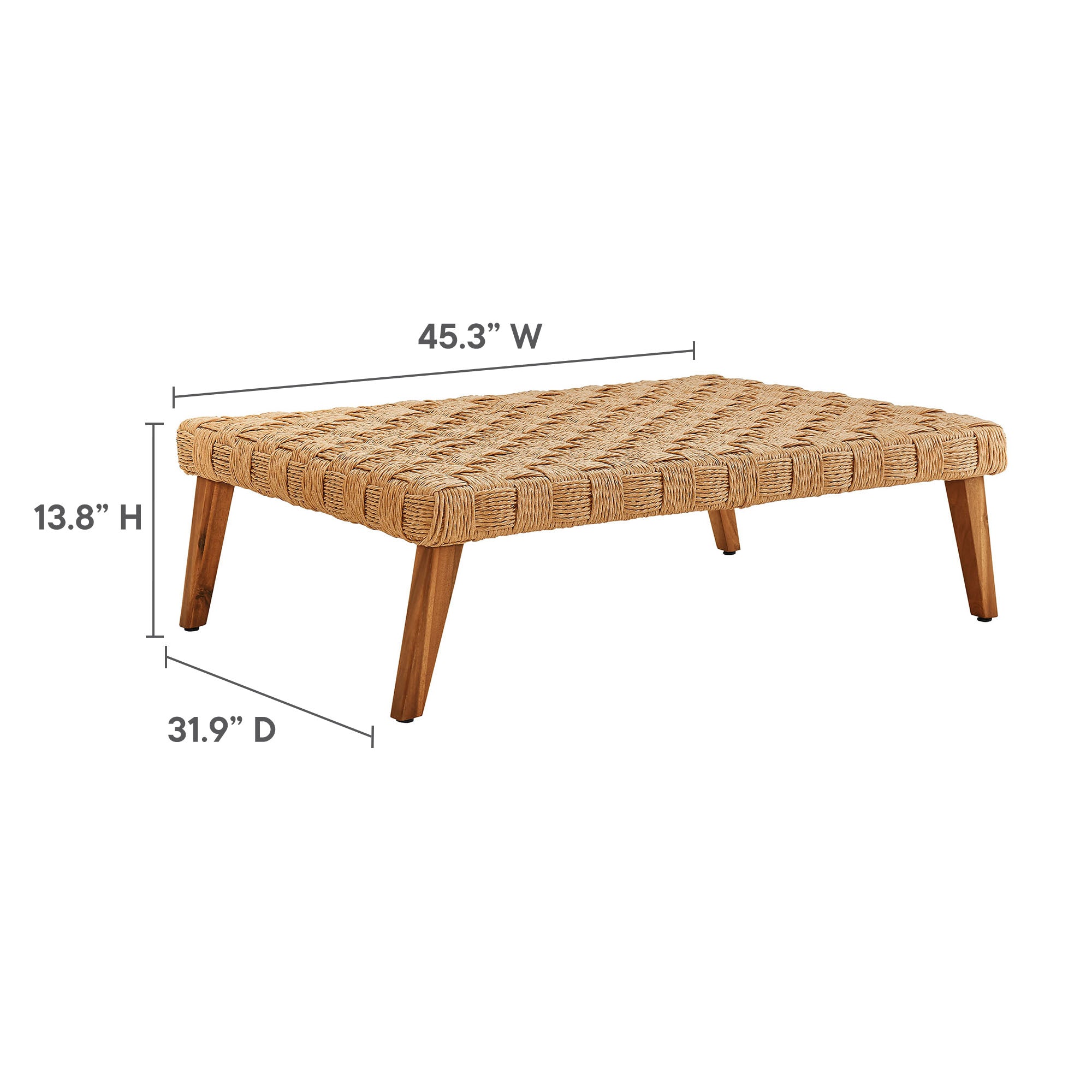 Modway Thames 4-Piece Outdoor Patio Wicker Outdoor Patio Rattan Furniture Set