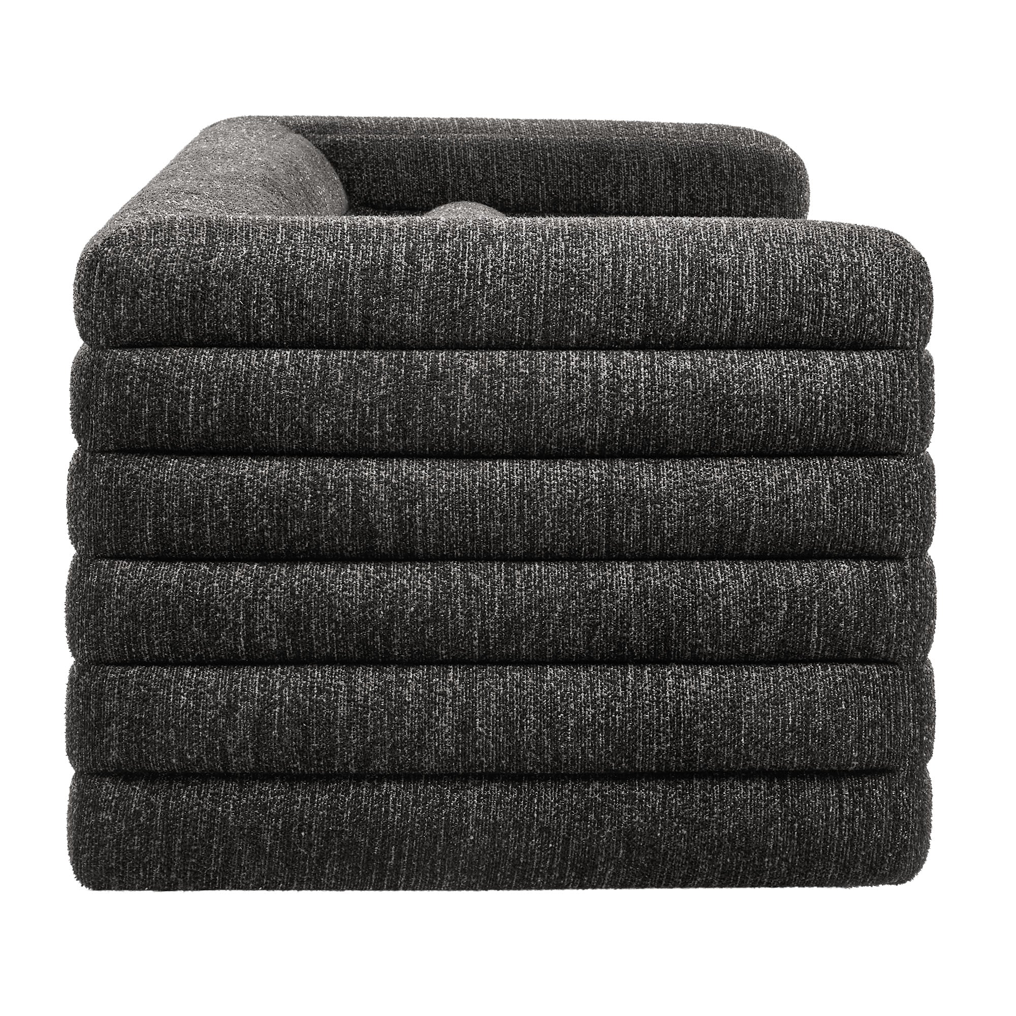 Modway Relle Channel Tufted Boucle Upholstered Sofa