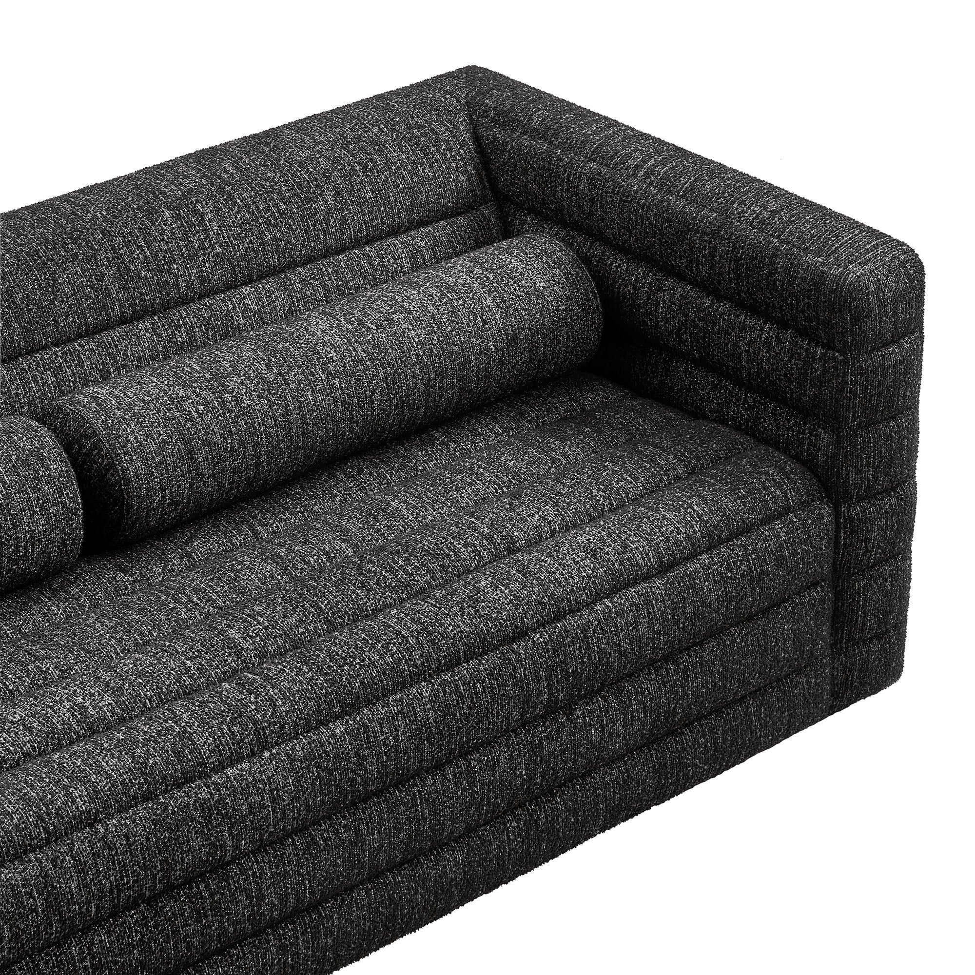 Modway Relle Channel Tufted Boucle Upholstered Sofa