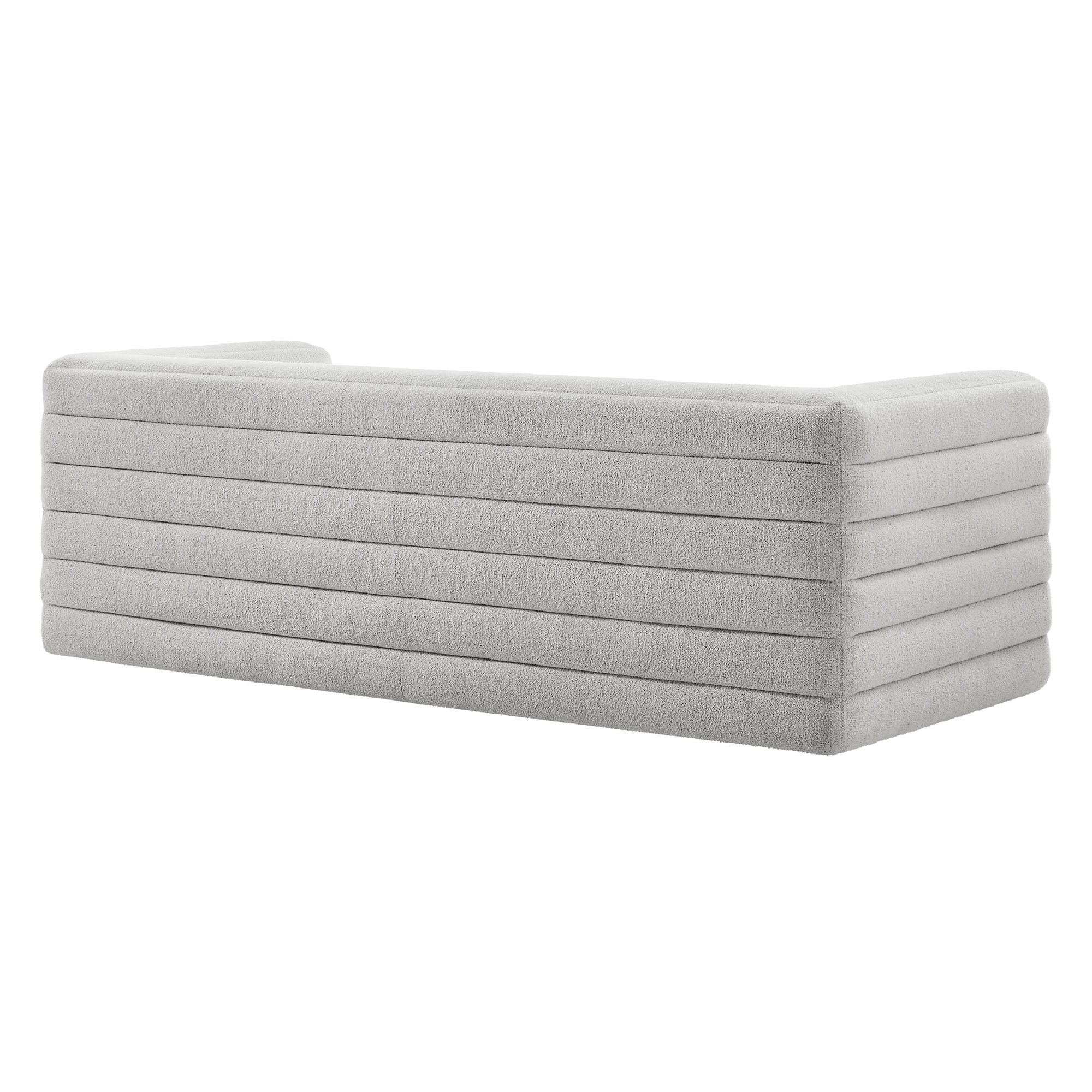 Modway Relle Channel Tufted Boucle Upholstered Sofa