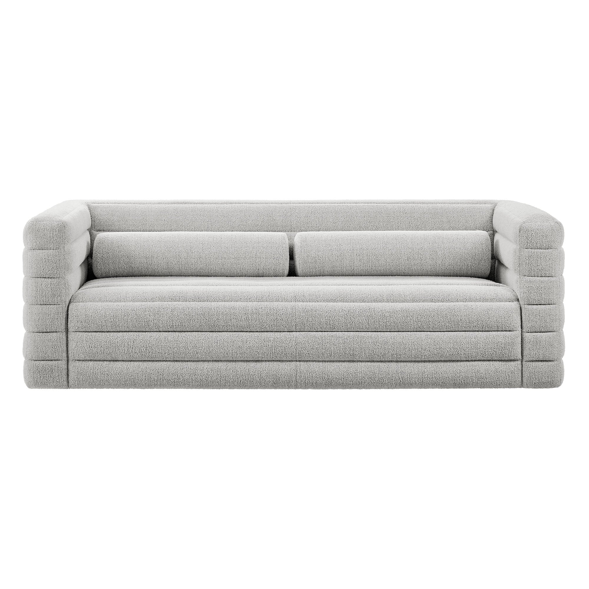 Modway Relle Channel Tufted Boucle Upholstered Sofa