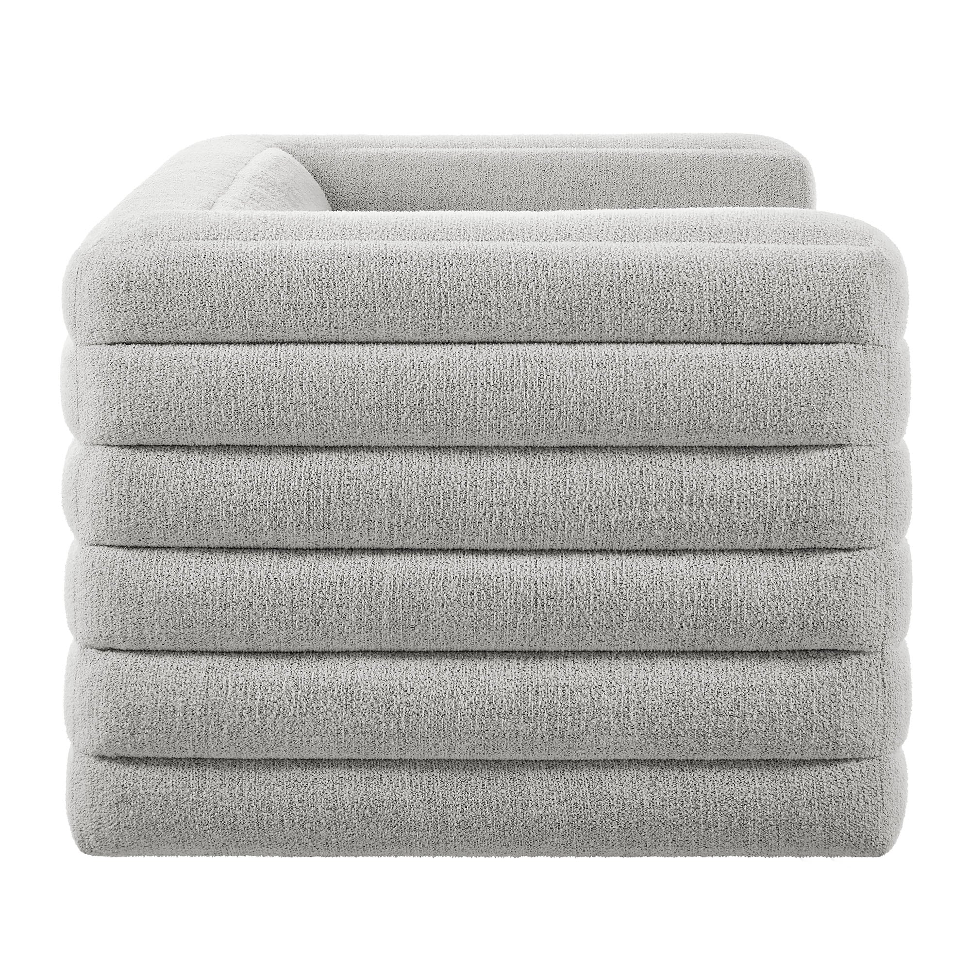 Modway Relle Channel Tufted Boucle Upholstered Loveseat
