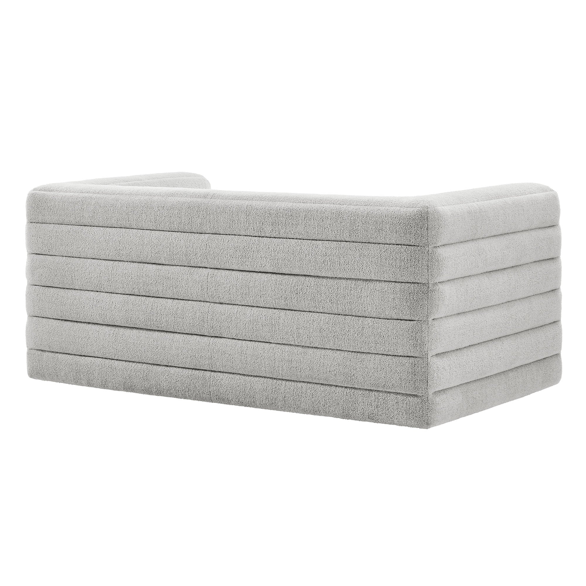 Modway Relle Channel Tufted Boucle Upholstered Loveseat
