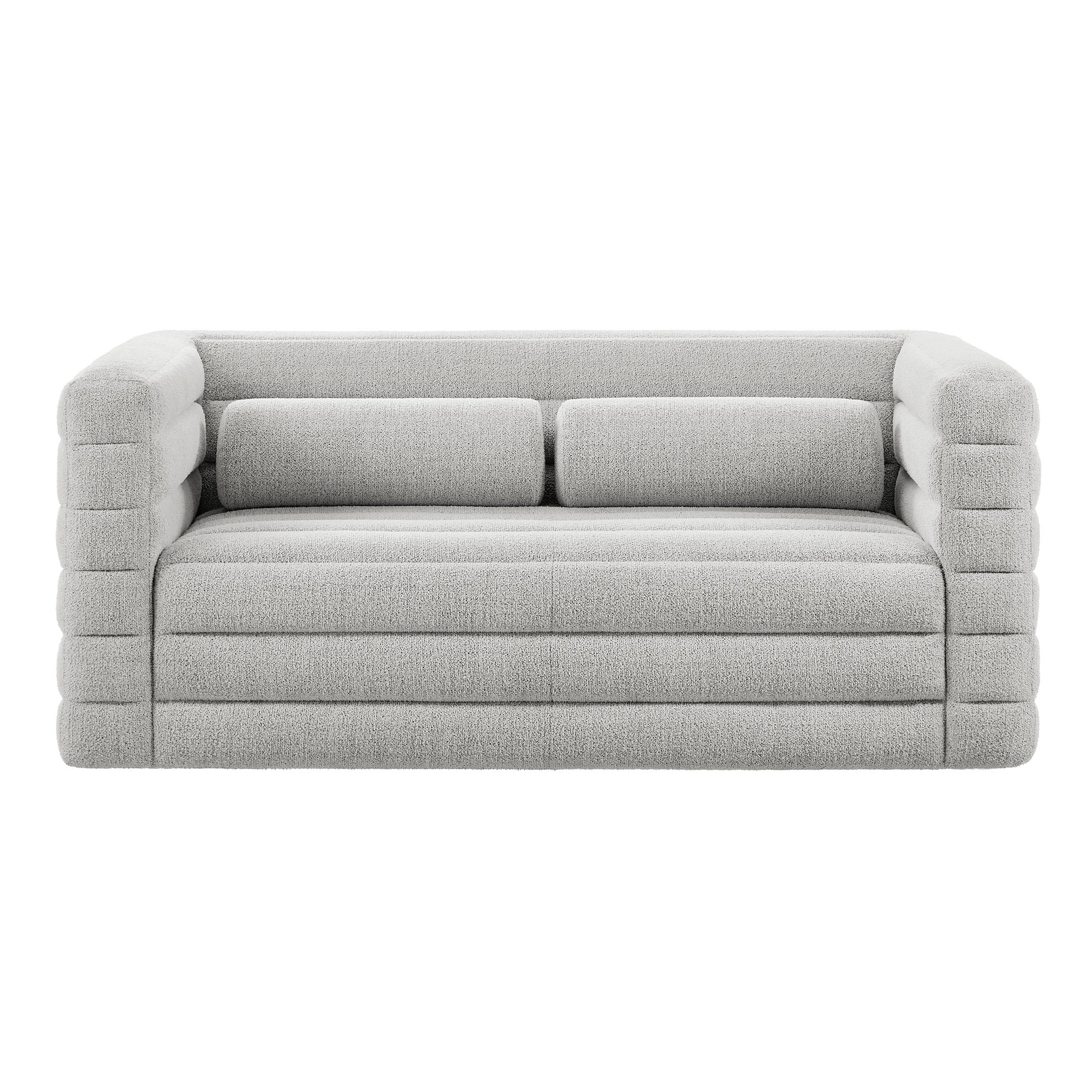 Modway Relle Channel Tufted Boucle Upholstered Loveseat