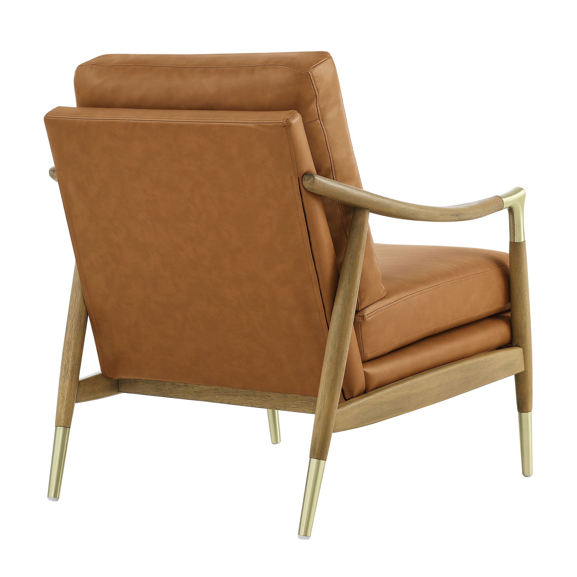 Modway Langford Vegan Leather Accent Armchair