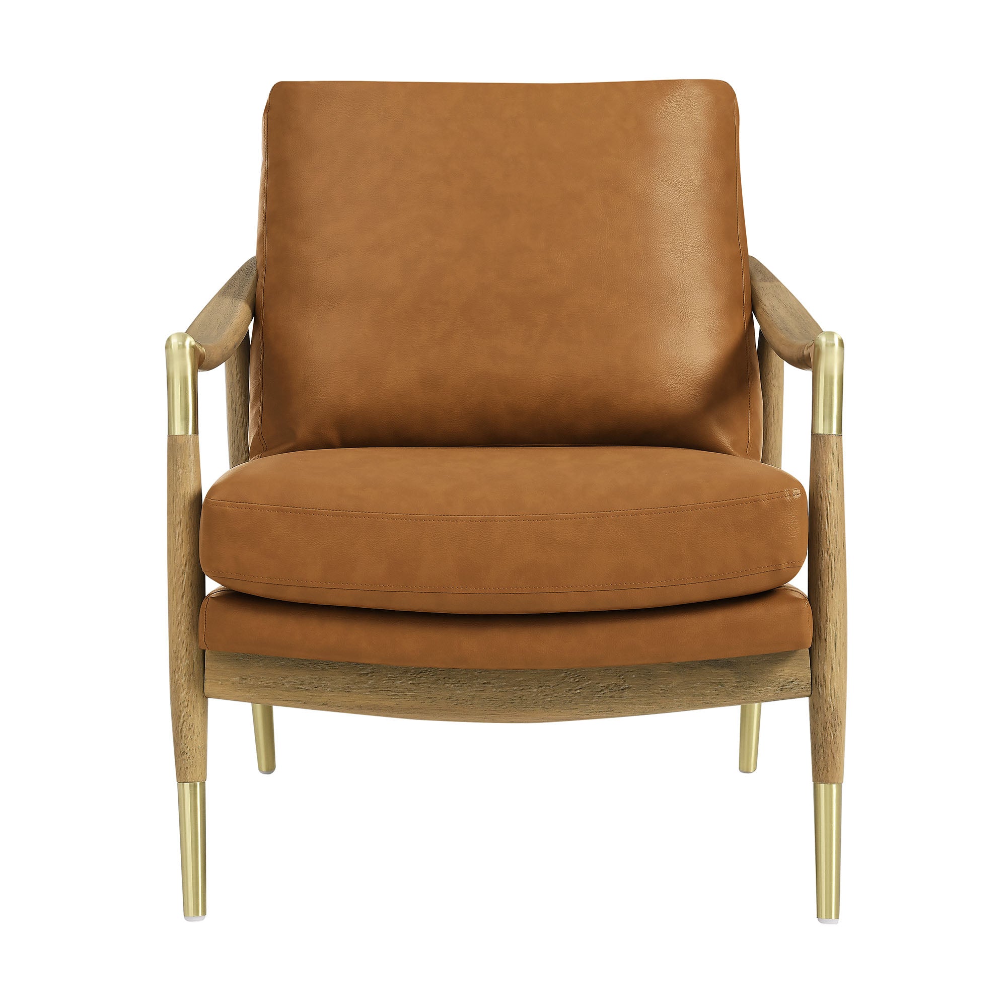 Modway Langford Vegan Leather Accent Armchair