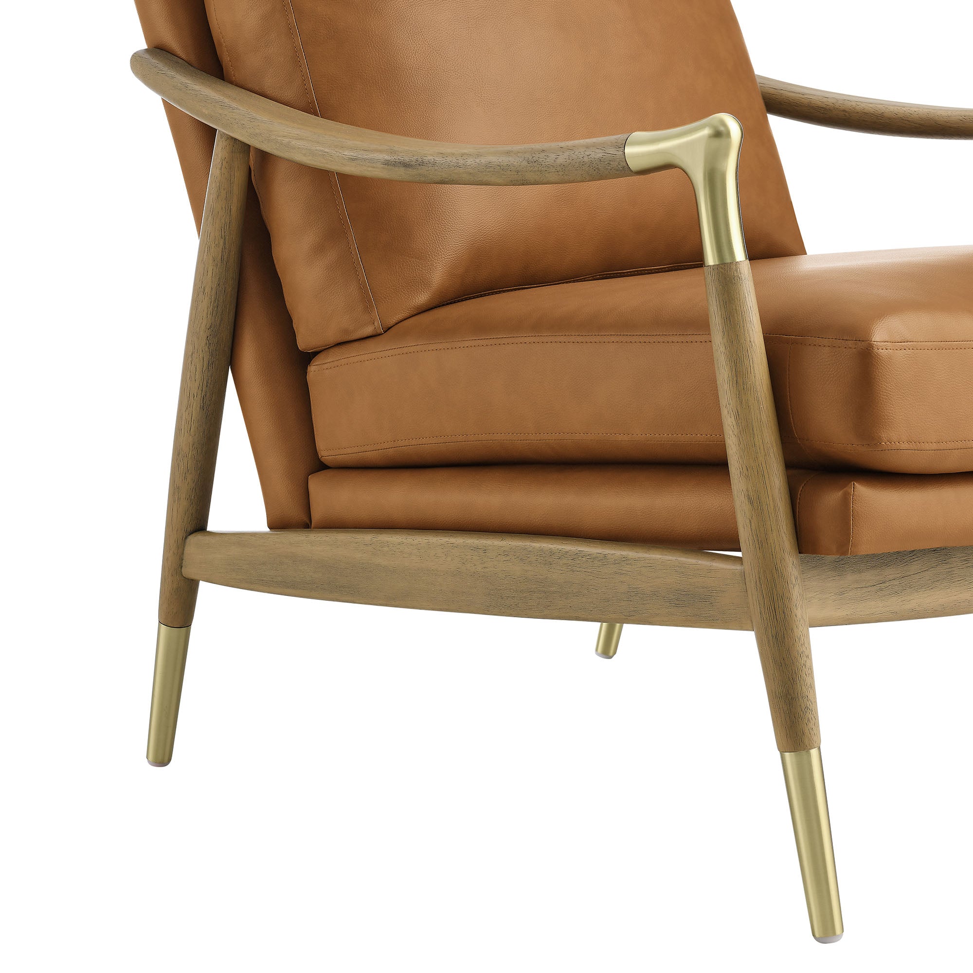 Modway Langford Vegan Leather Accent Armchair