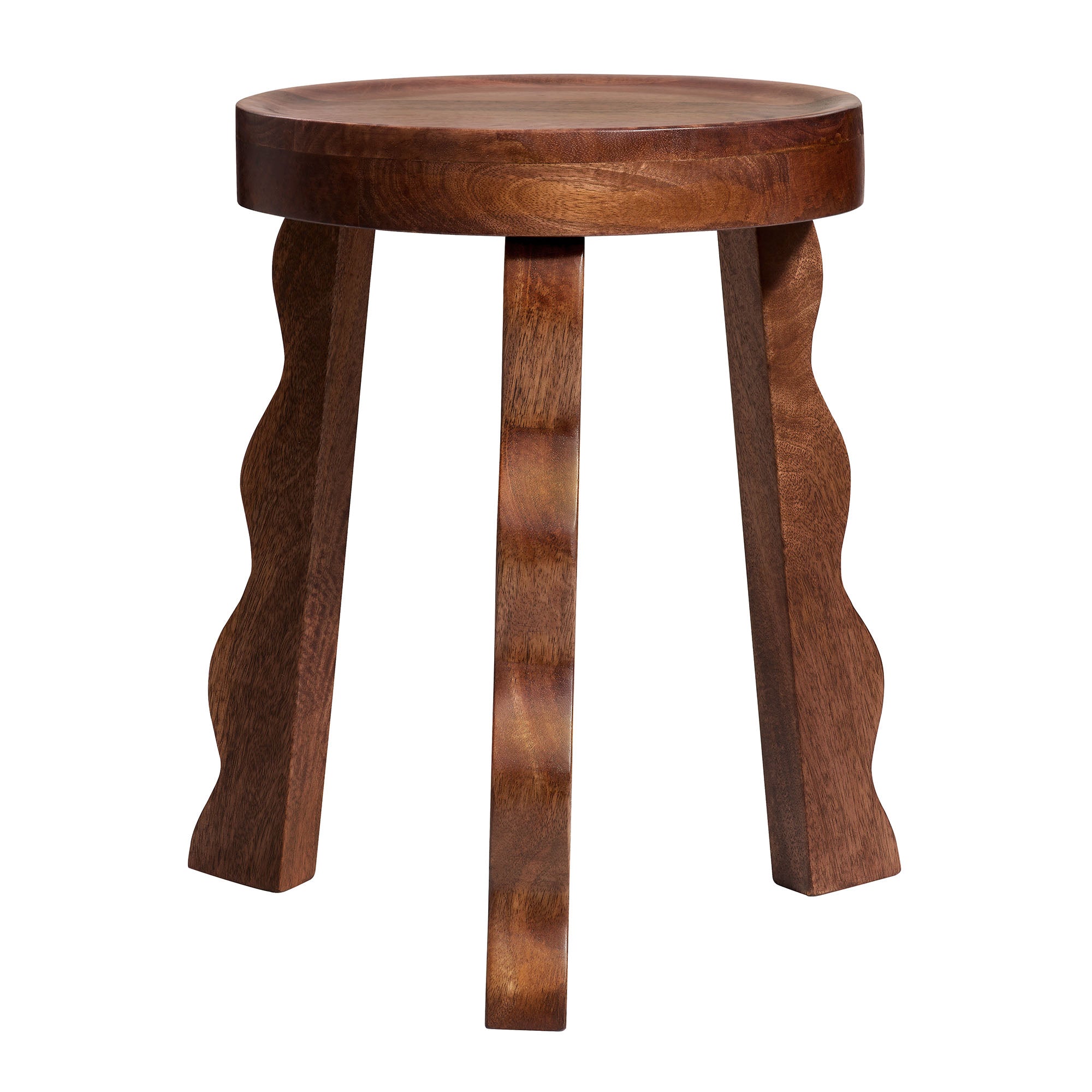 Modway Sorrel Carved Wood Stool