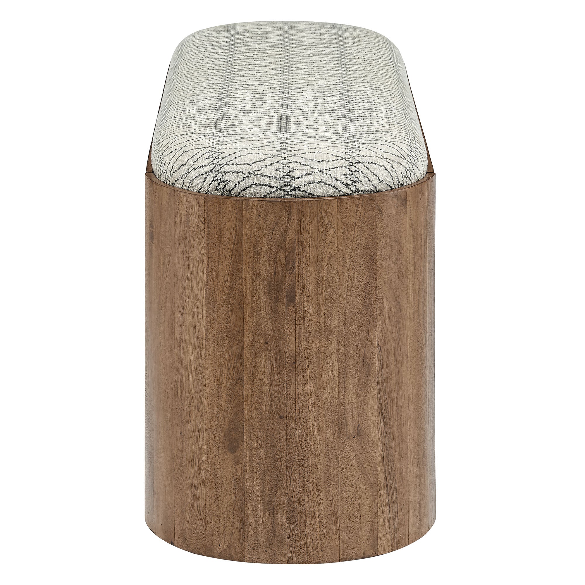Modway Ashby 45" Geometric Upholstered Bench