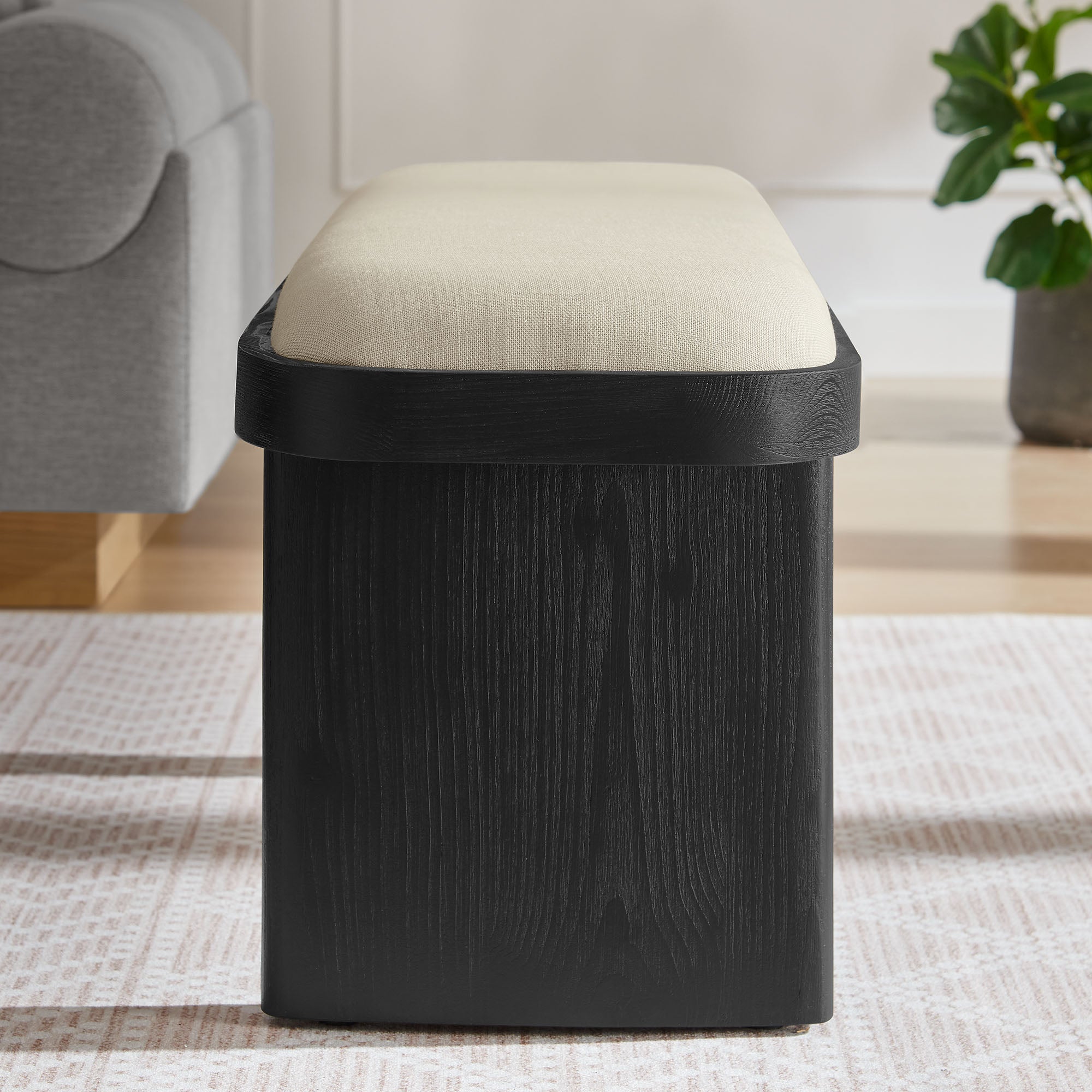 Modway Iver 43" Upholstered Wood Accent Bench