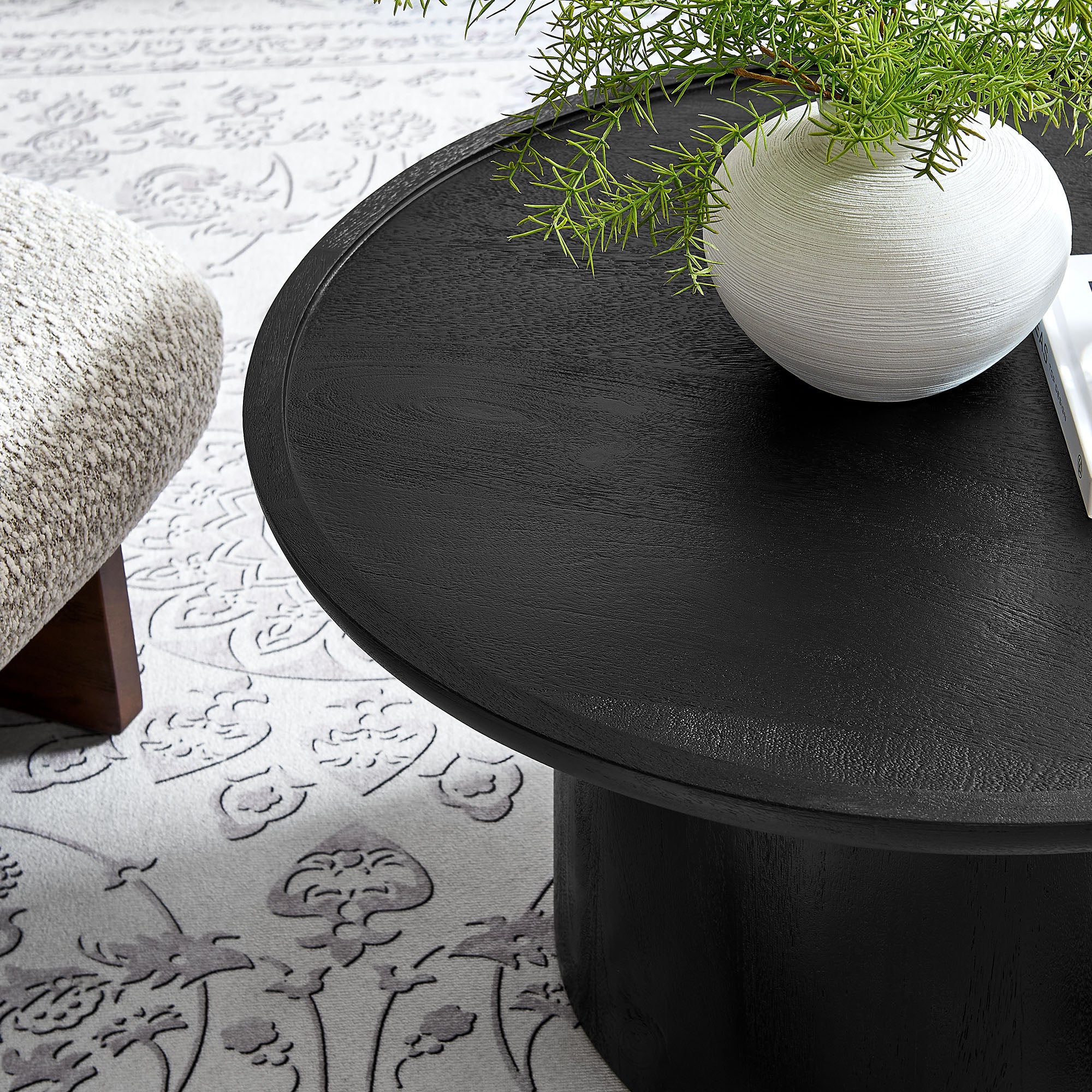 Modway Holloway 30" Round Wood Coffee Table