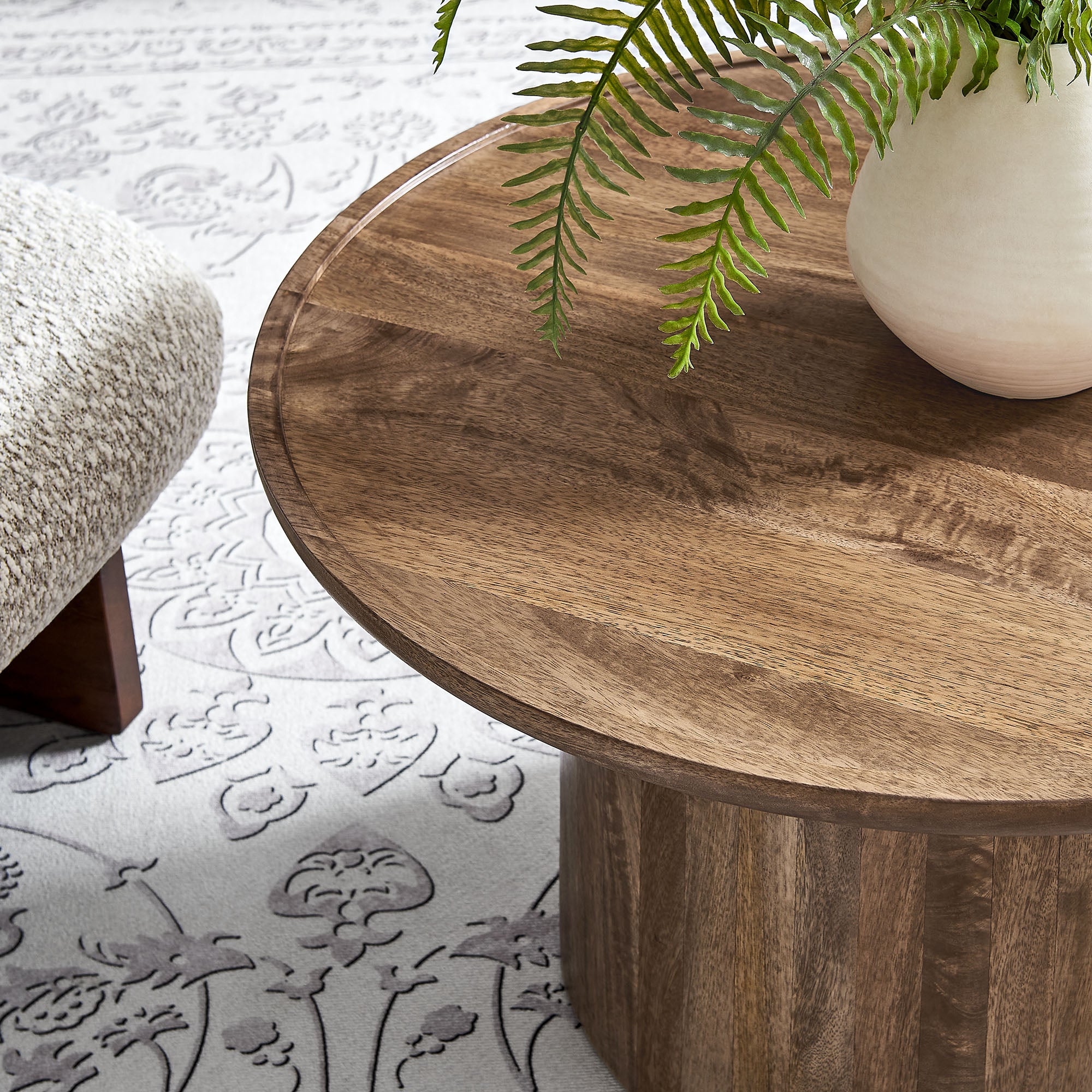 Modway Holloway 30" Round Wood Coffee Table