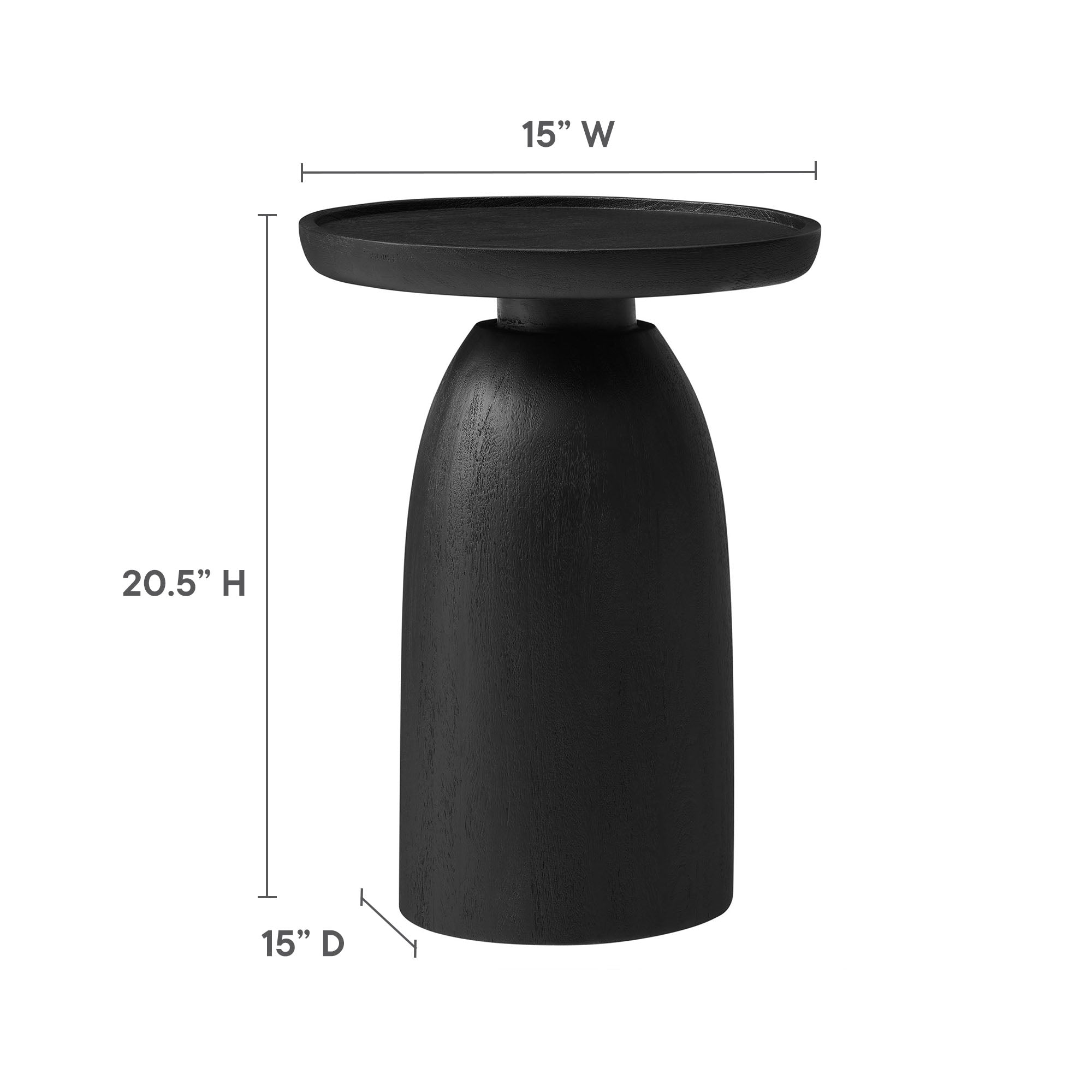 Modway Holloway Round Wood Side Table