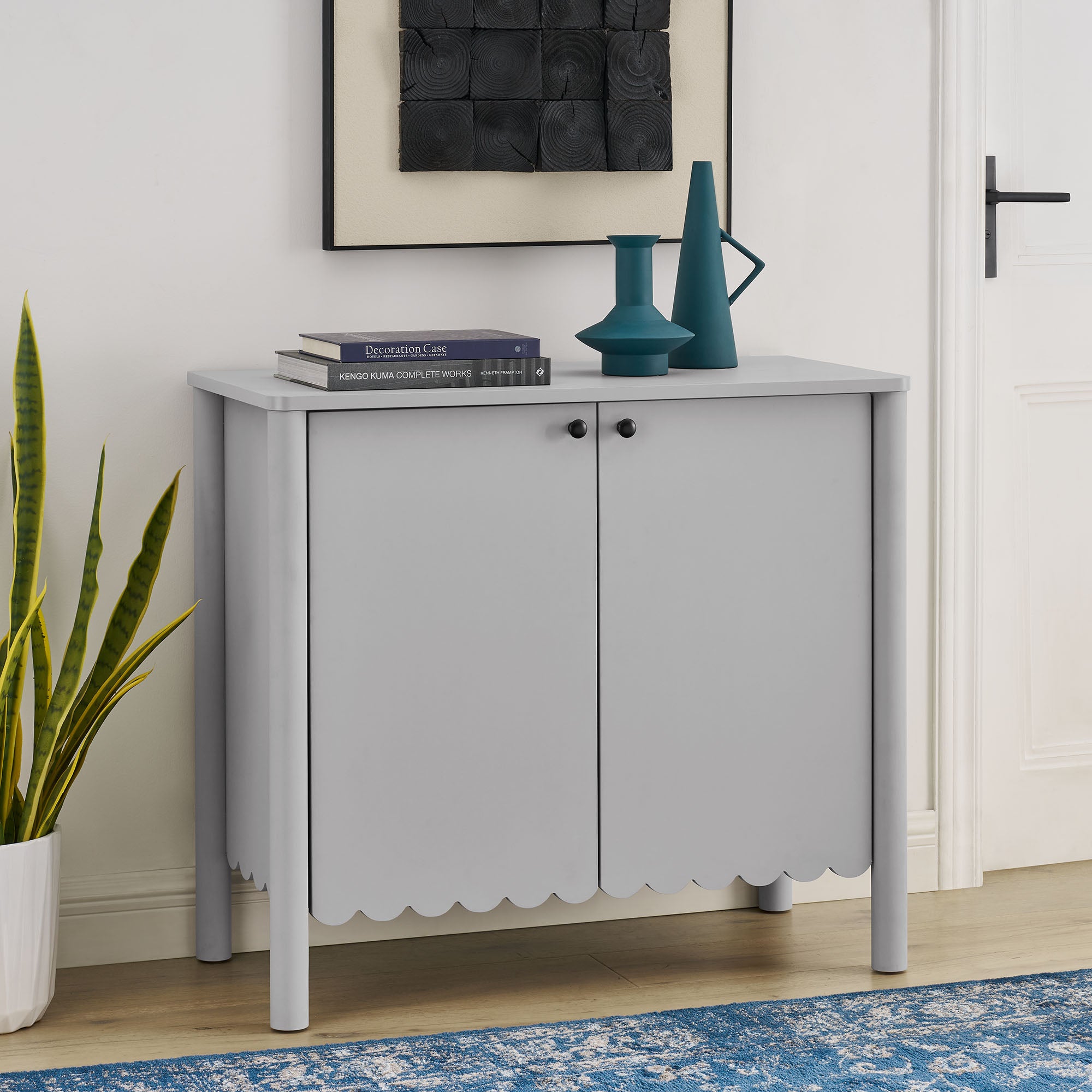 Modway Emmeline 35" 2-Door Scalloped Sideboard Cabinet