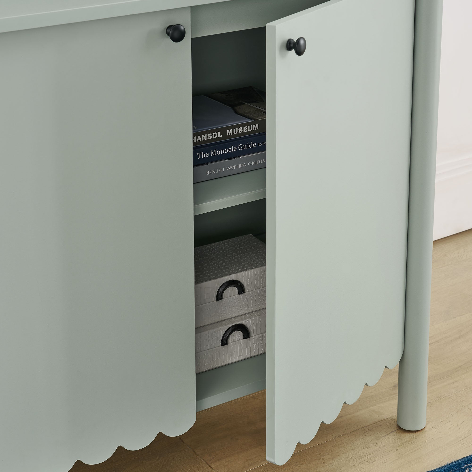 Modway Emmeline 35" 2-Door Scalloped Sideboard Cabinet