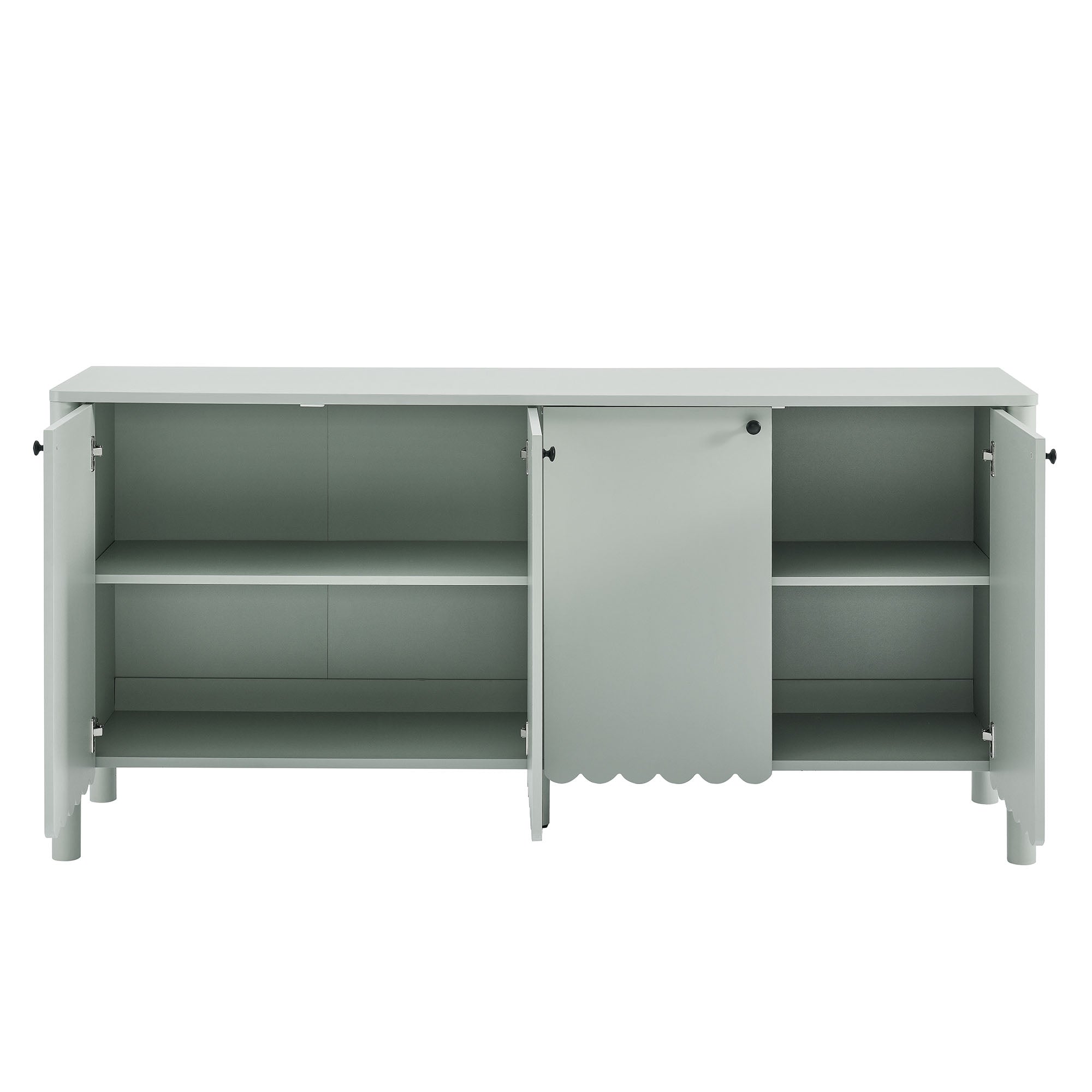 Modway Emmeline 66" 4-Door Scalloped Sideboard Cabinet