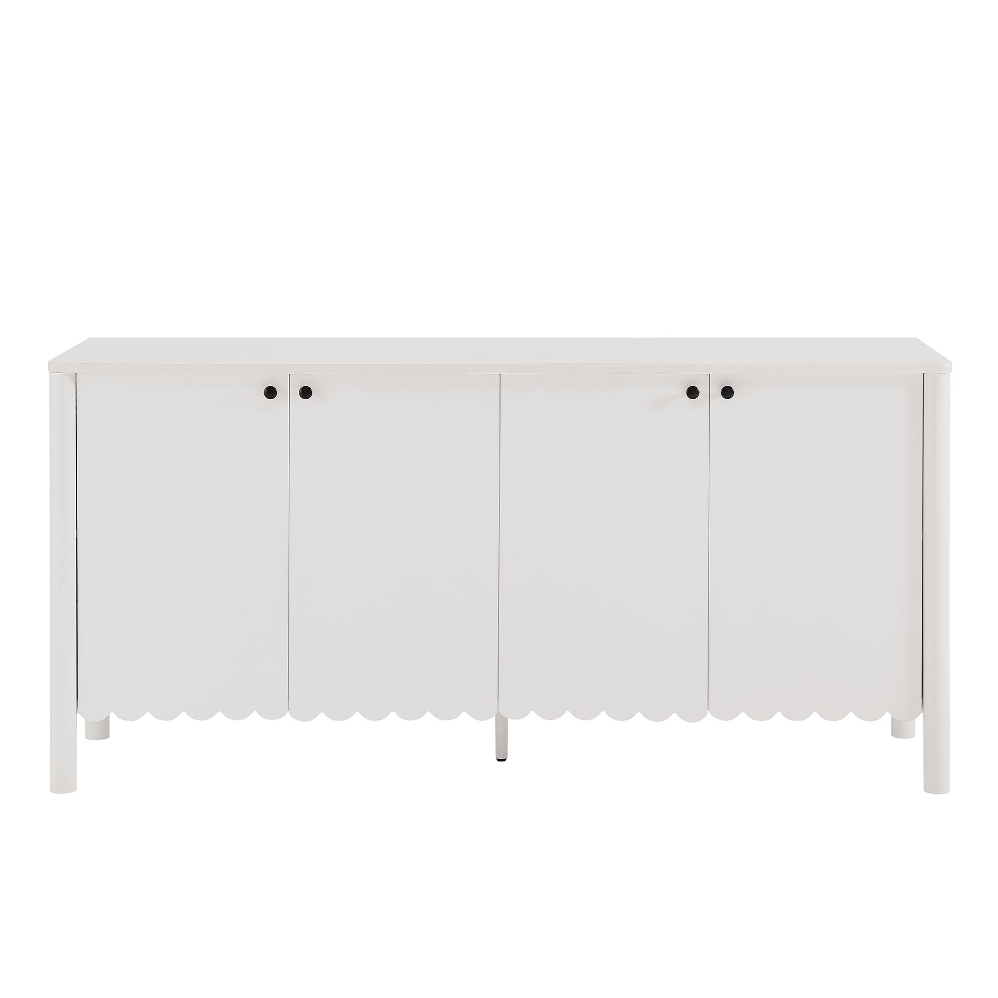 Modway Emmeline 66" 4-Door Scalloped Sideboard Cabinet
