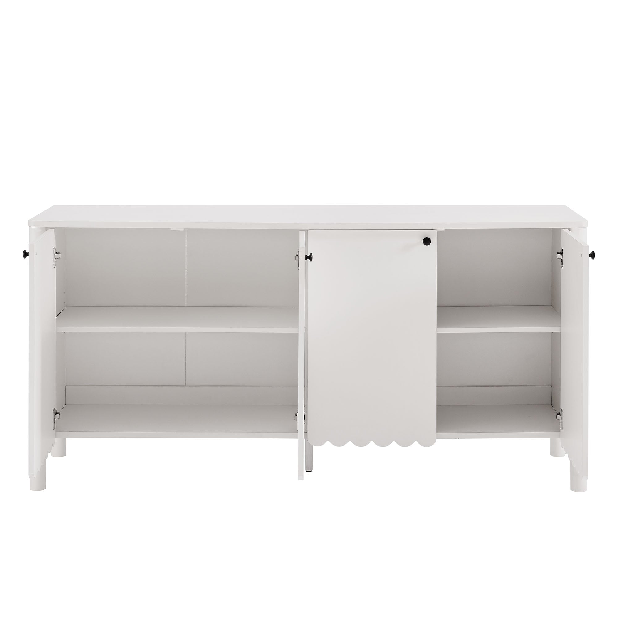Modway Emmeline 66" 4-Door Scalloped Sideboard Cabinet