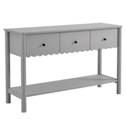 Modway Emmeline 3-Drawer Scalloped Console Table